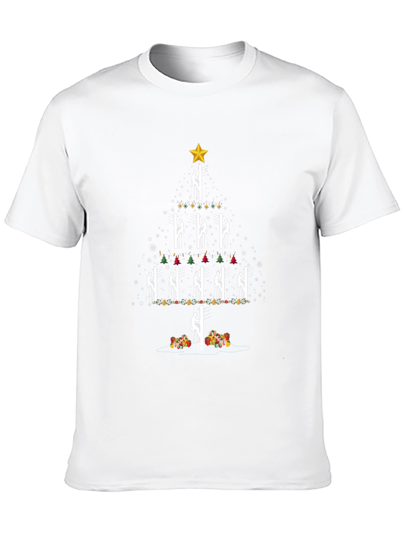 Christmas Pole Climber Tree T-Shirt