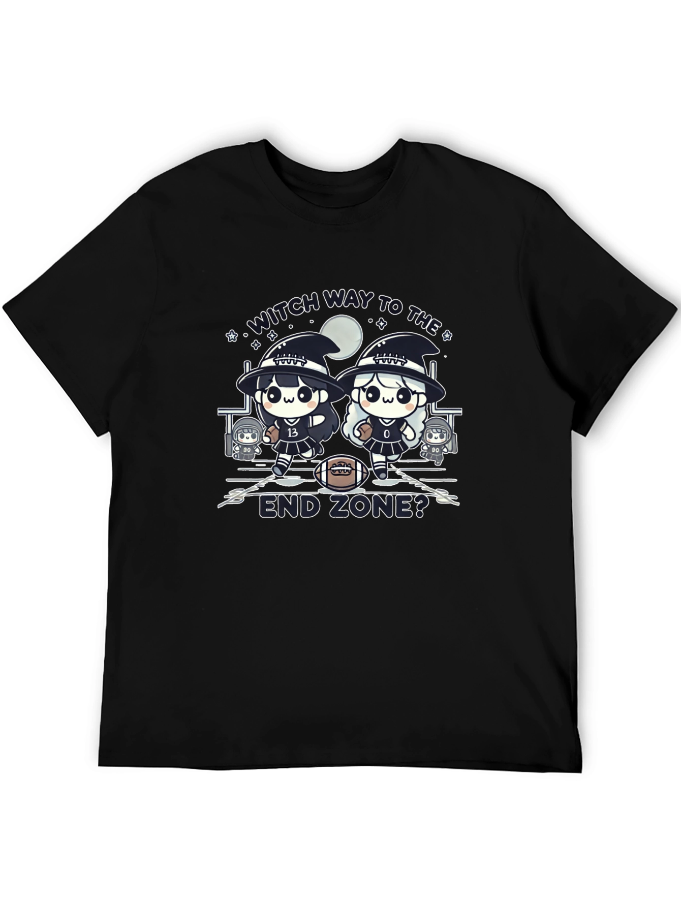 Witch Way to The End Zone Football T-Shirt