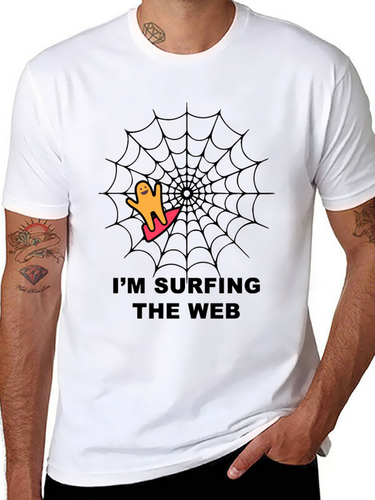 Im Surfing the Web Black T-Shirt