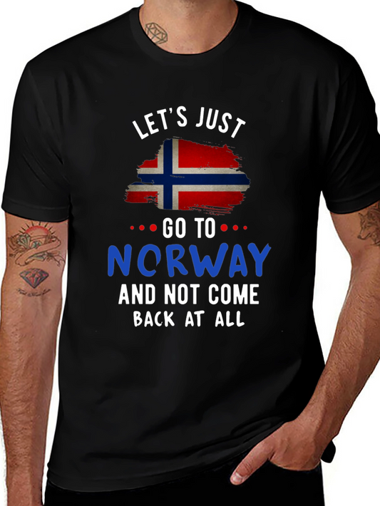 Norway Flag Graphic Tee - Lets Just Go!