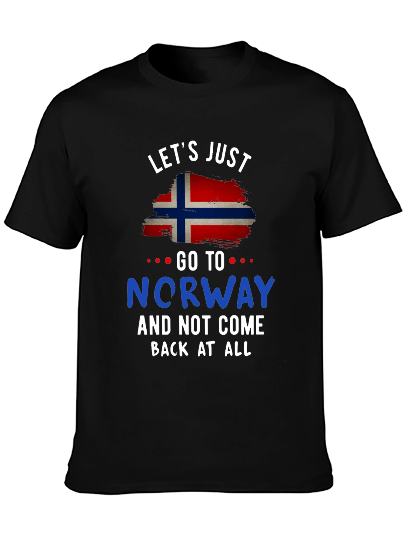 Norway Flag Graphic Tee - Lets Just Go!