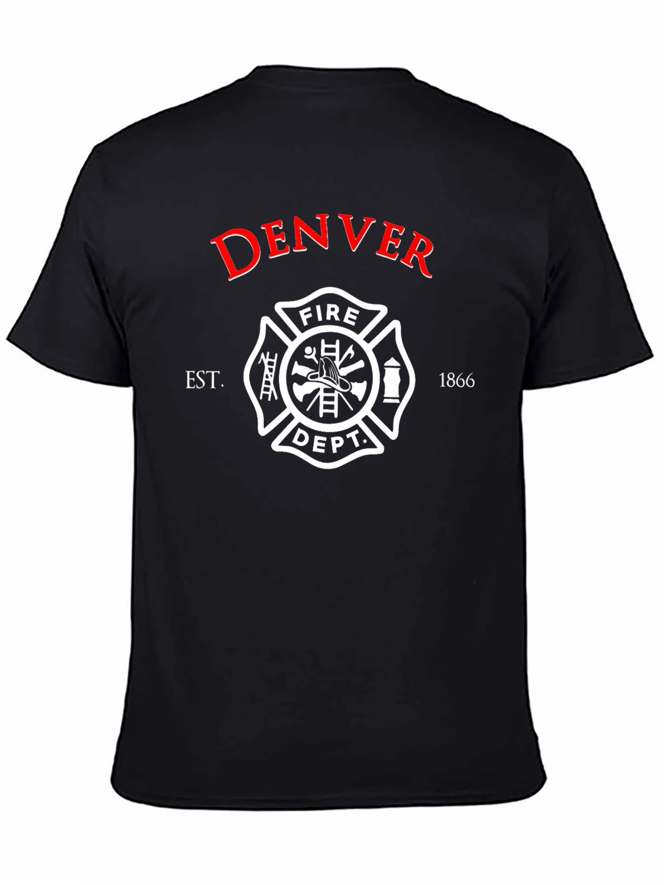 Denver Fire Dept. Black T-Shirt