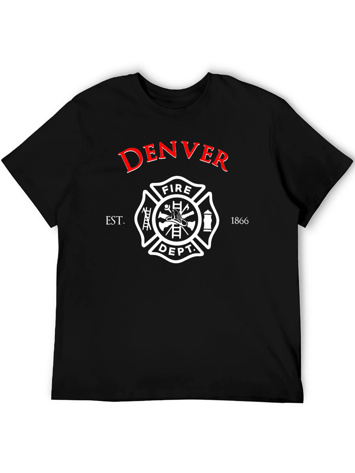 Denver Fire Dept. Black T-Shirt