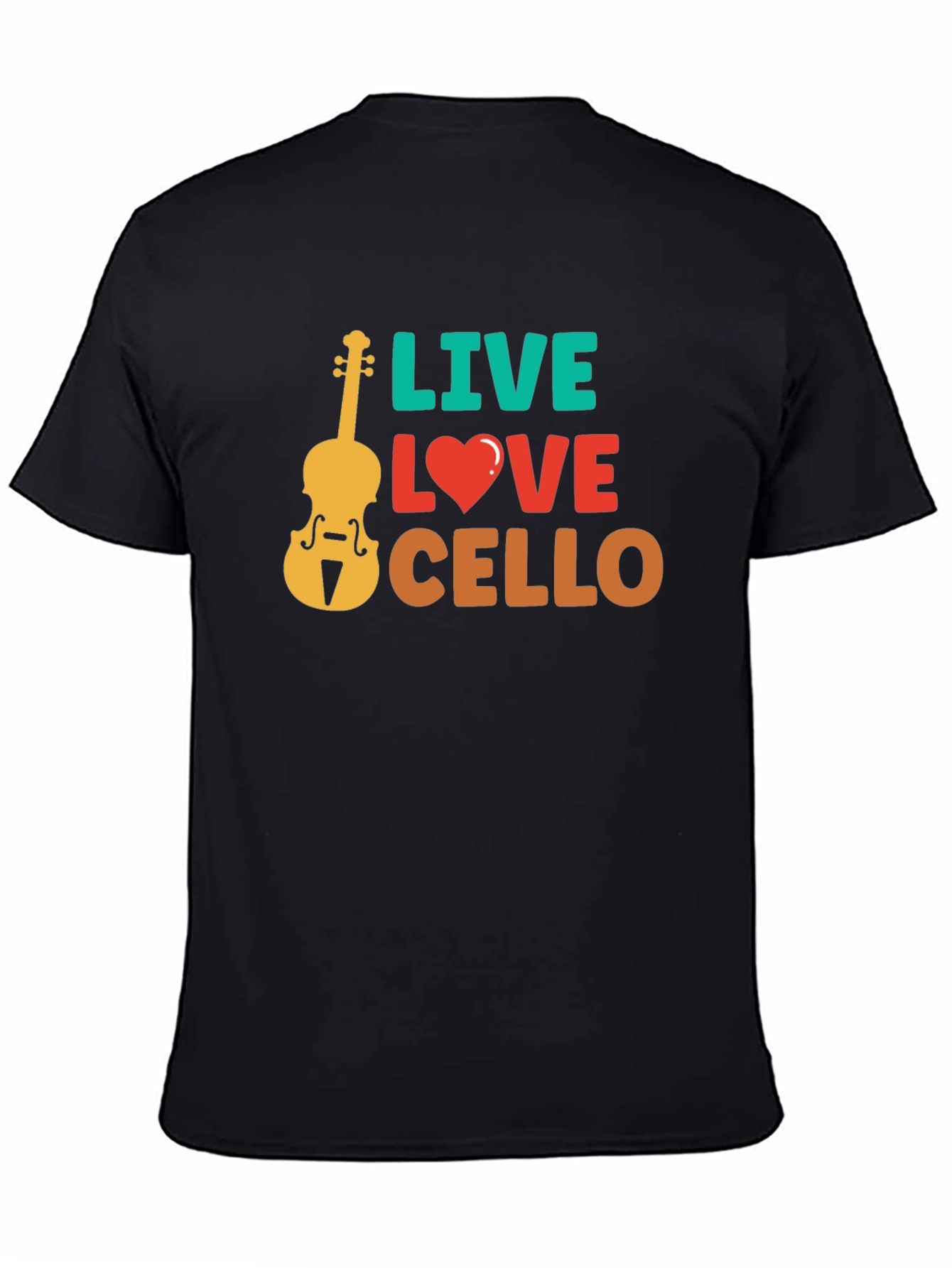 Live Love Cello Graphic T-Shirt