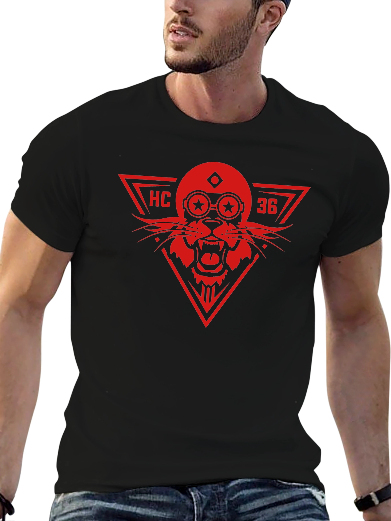 Red HC 36 Lion T-Shirt