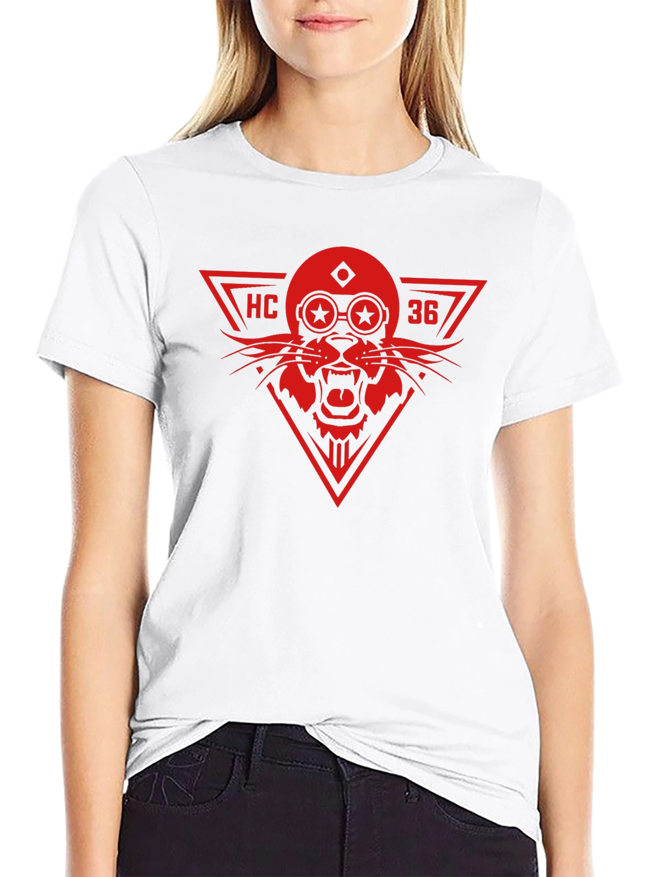 Red HC 36 Lion T-Shirt