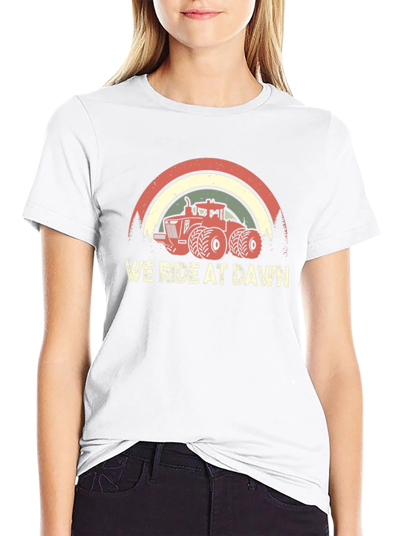 We Ride at Dawn Tractor Tee