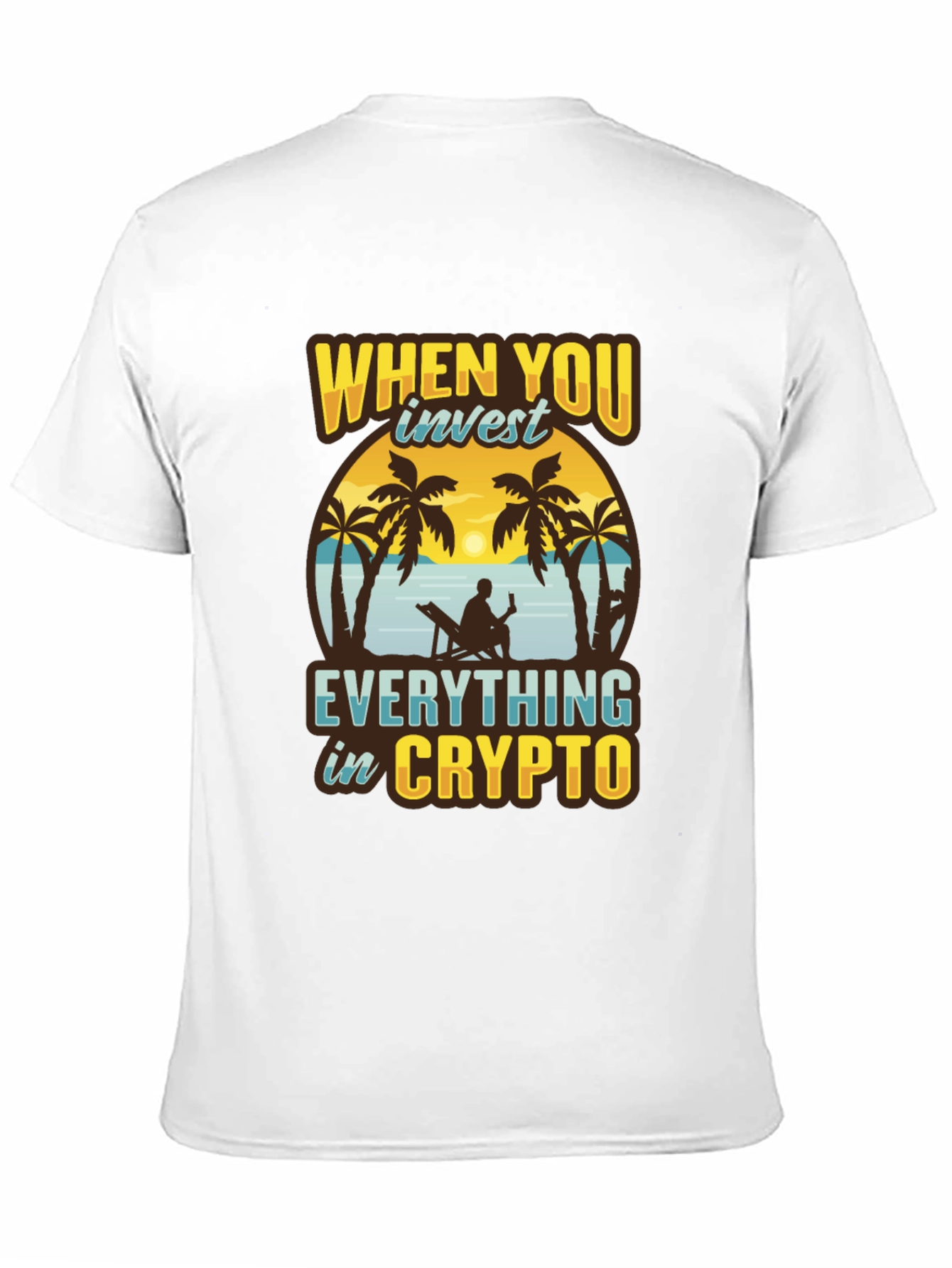 Crypto Investor T-Shirt - Relax on the Beach