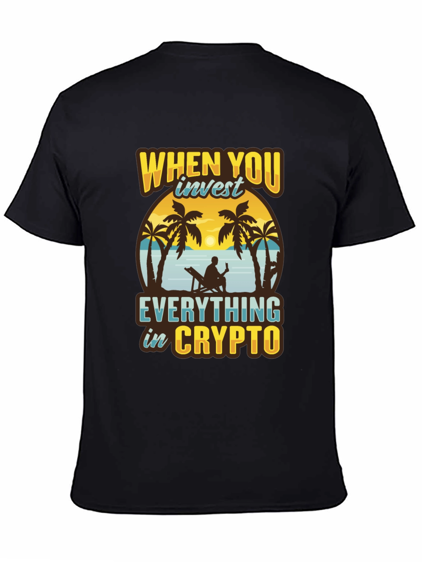 Crypto Investor T-Shirt - Relax on the Beach