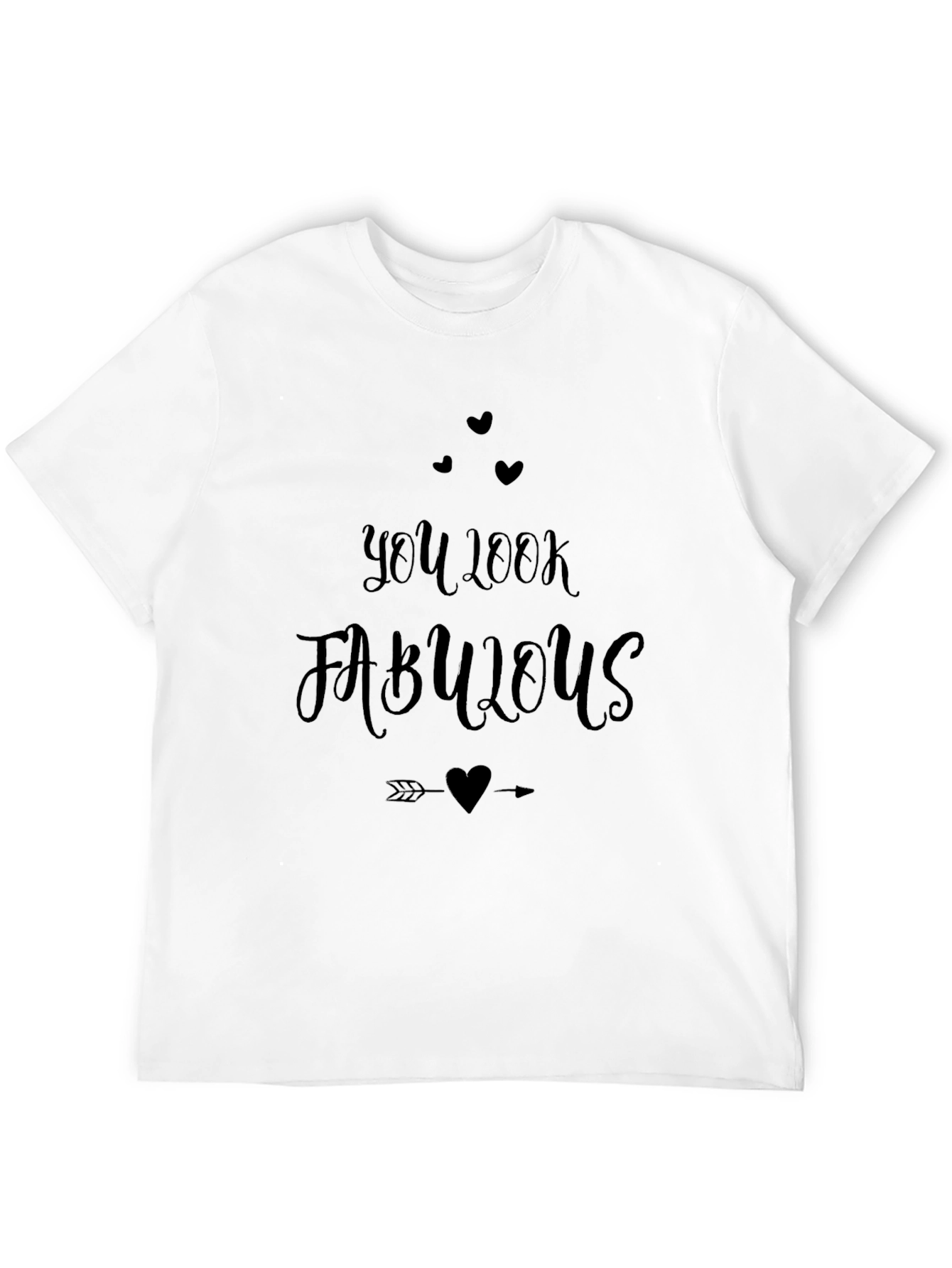 You Look Fabulous Graphic Tee - Soft Black T-Shirt