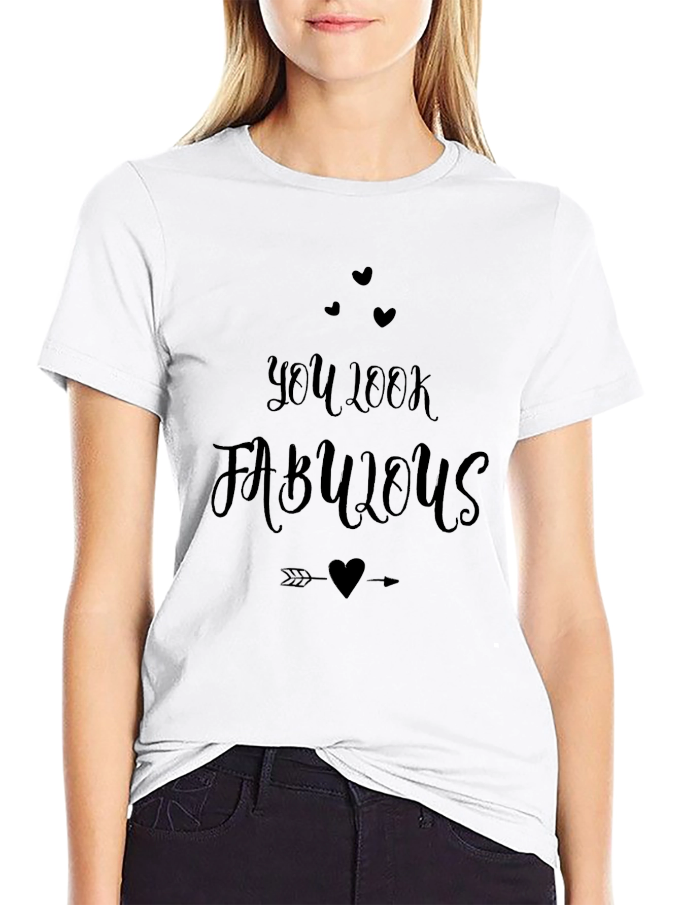 You Look Fabulous Graphic Tee - Soft Black T-Shirt
