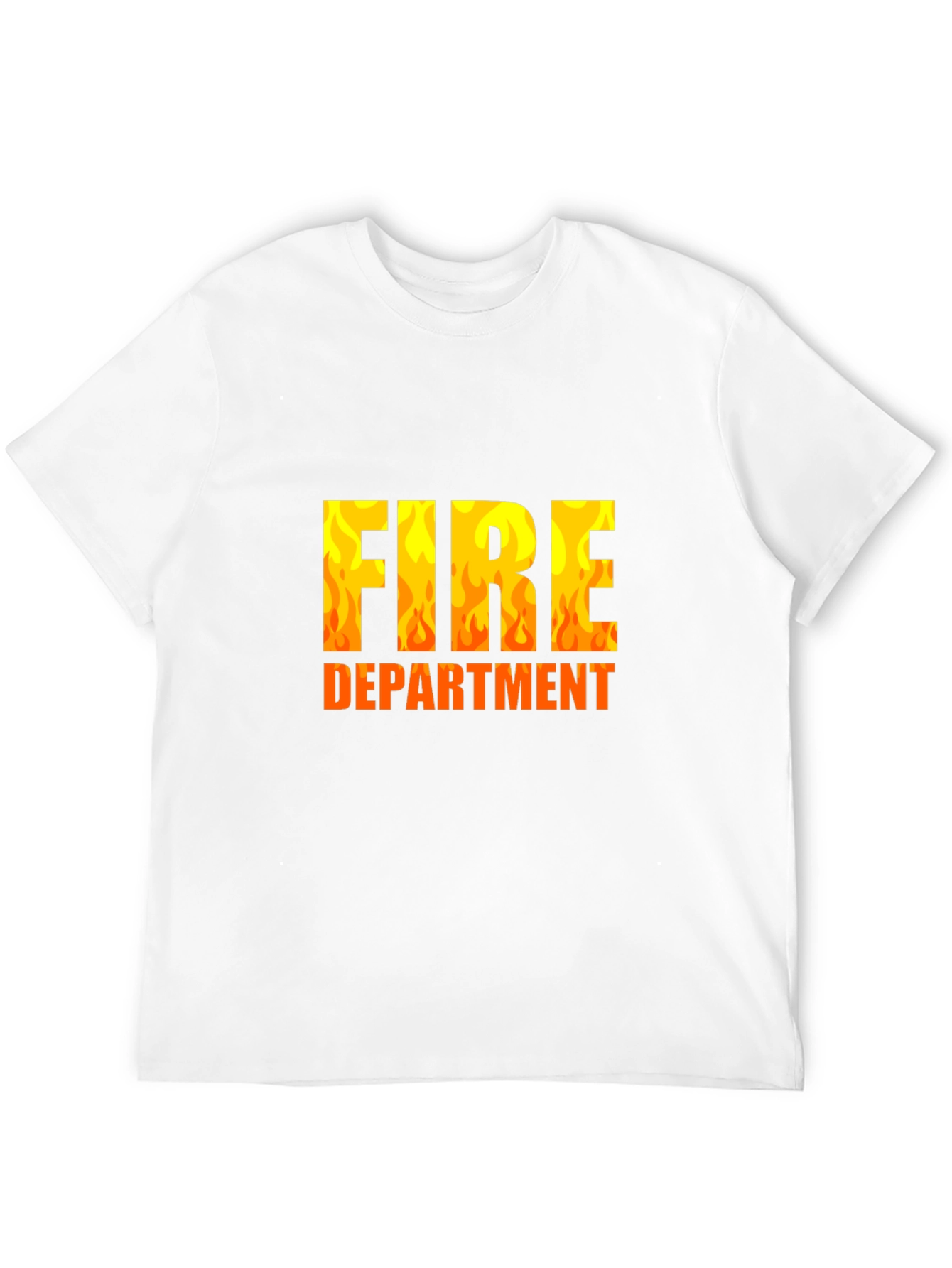 Fire Department Black Graphic T-Shirt