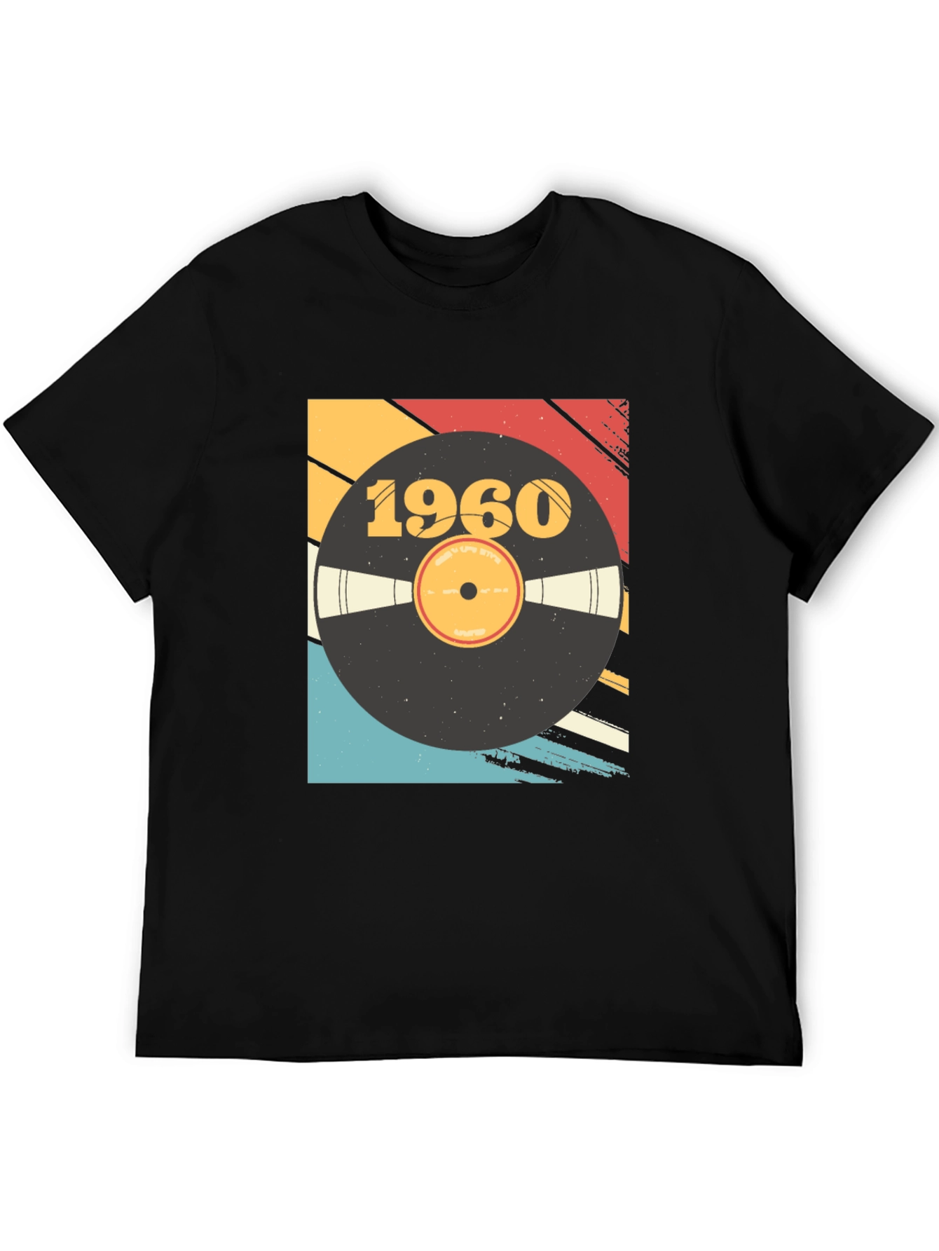 Retro 1960 Vinyl Record Graphic T-Shirt