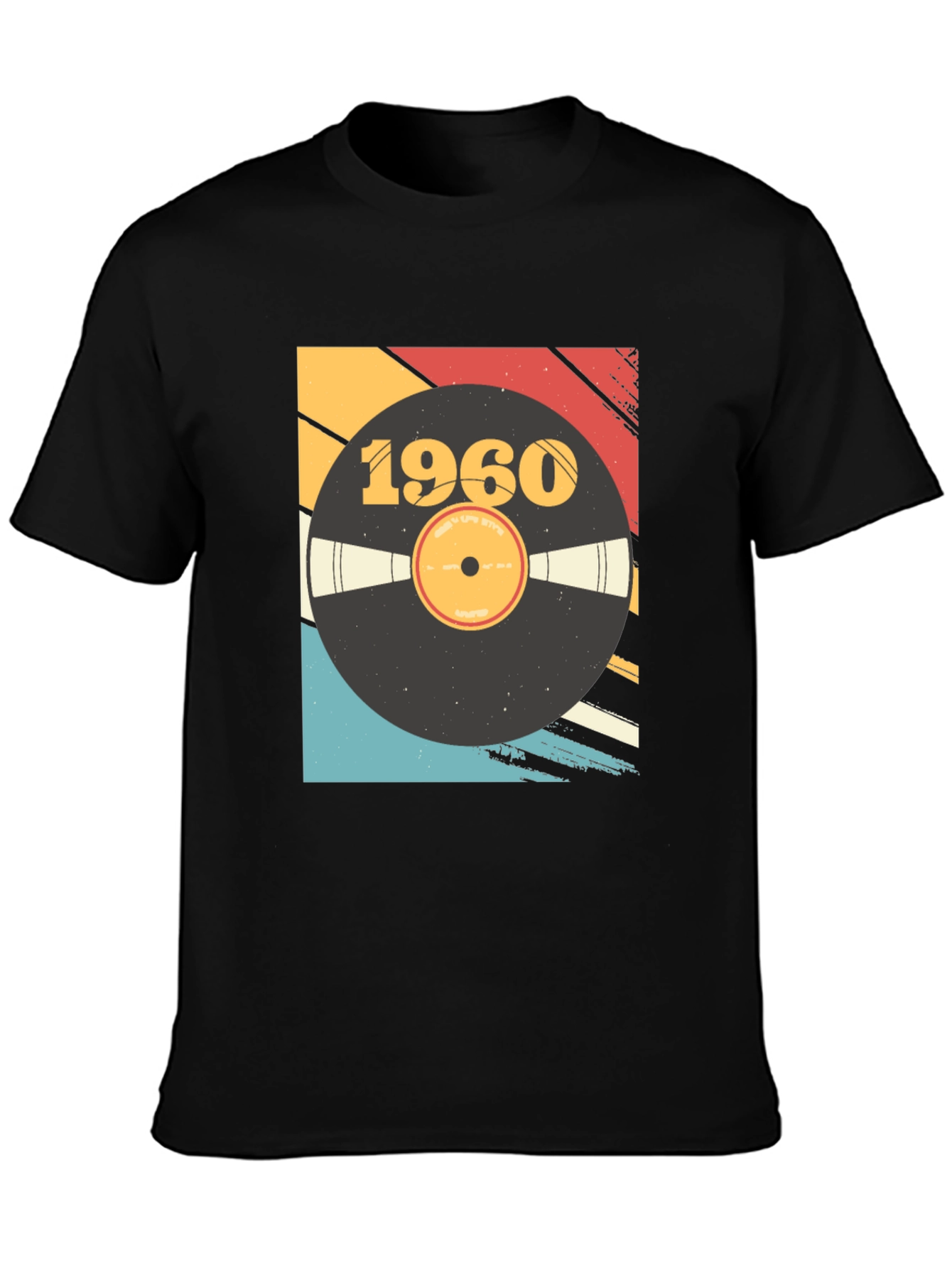 Retro 1960 Vinyl Record Graphic T-Shirt