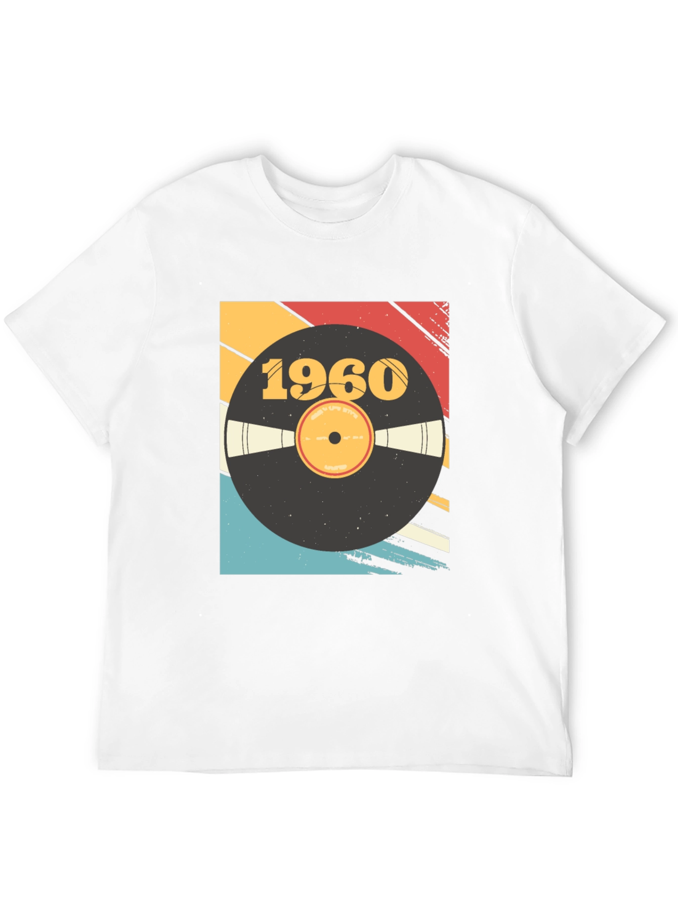 Retro 1960 Vinyl Record Graphic T-Shirt