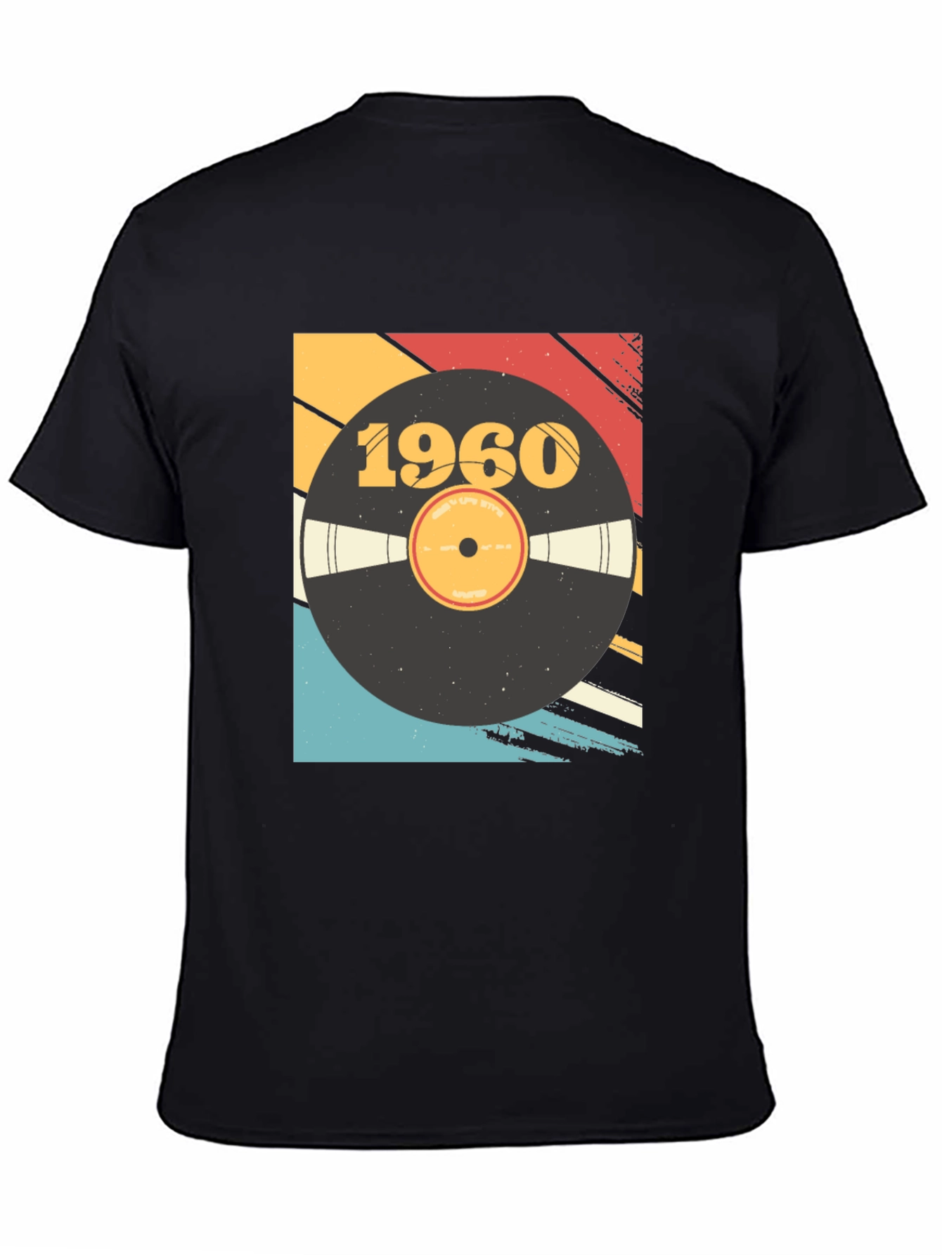Retro 1960 Vinyl Record Graphic T-Shirt