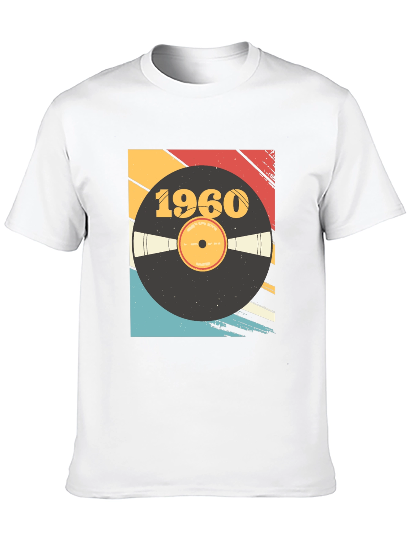 Retro 1960 Vinyl Record Graphic T-Shirt