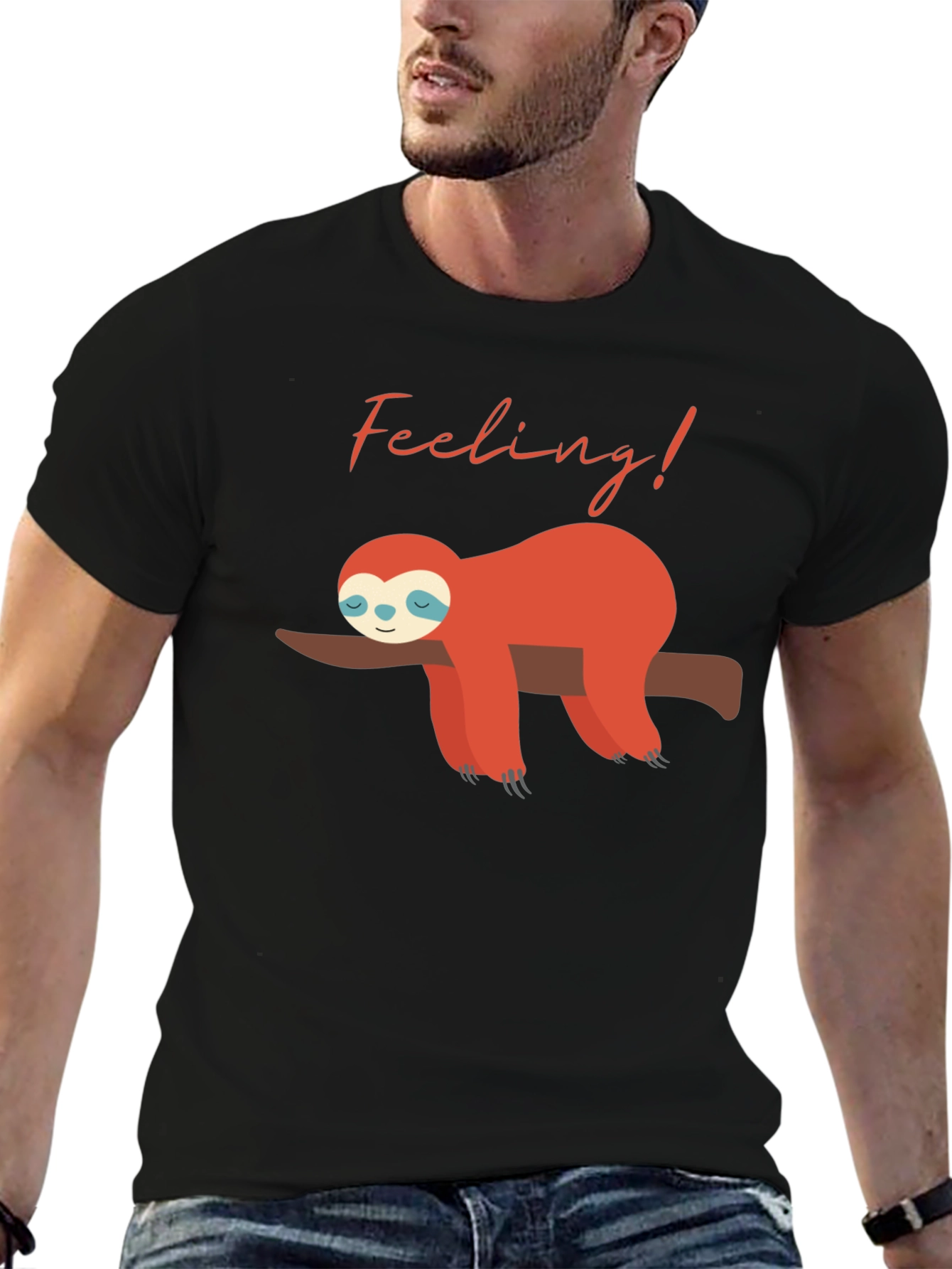 Feeling Lazy Sloth Graphic Tee