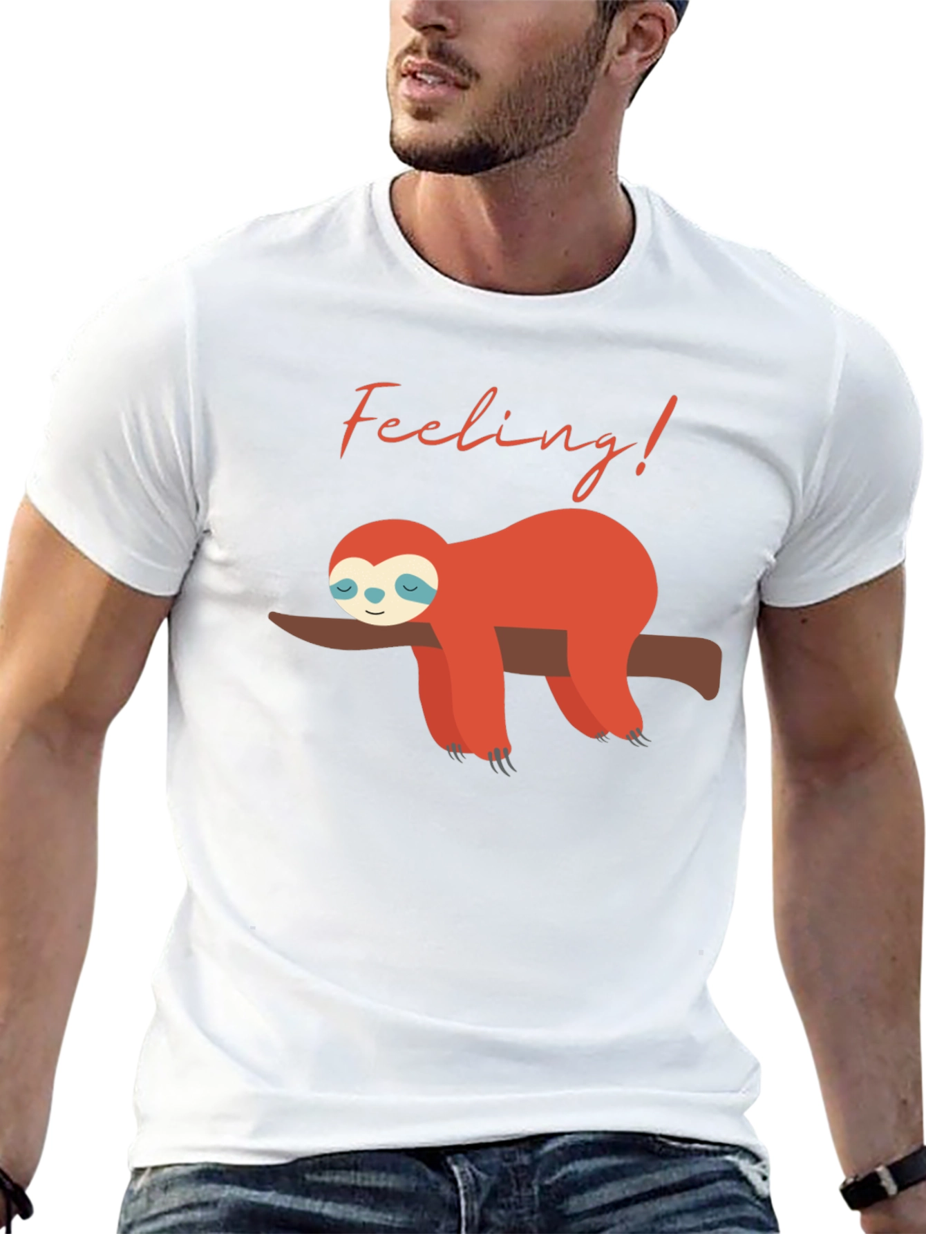 Feeling Lazy Sloth Graphic Tee