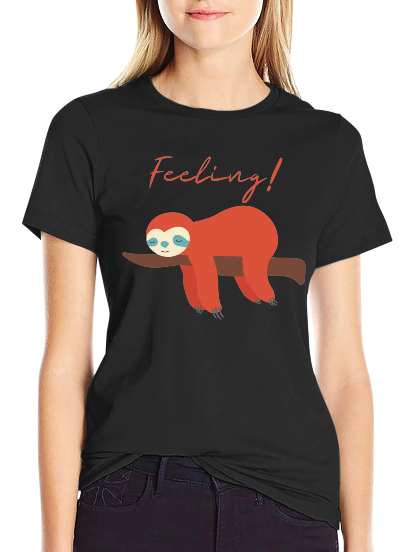 Feeling Lazy Sloth Graphic Tee