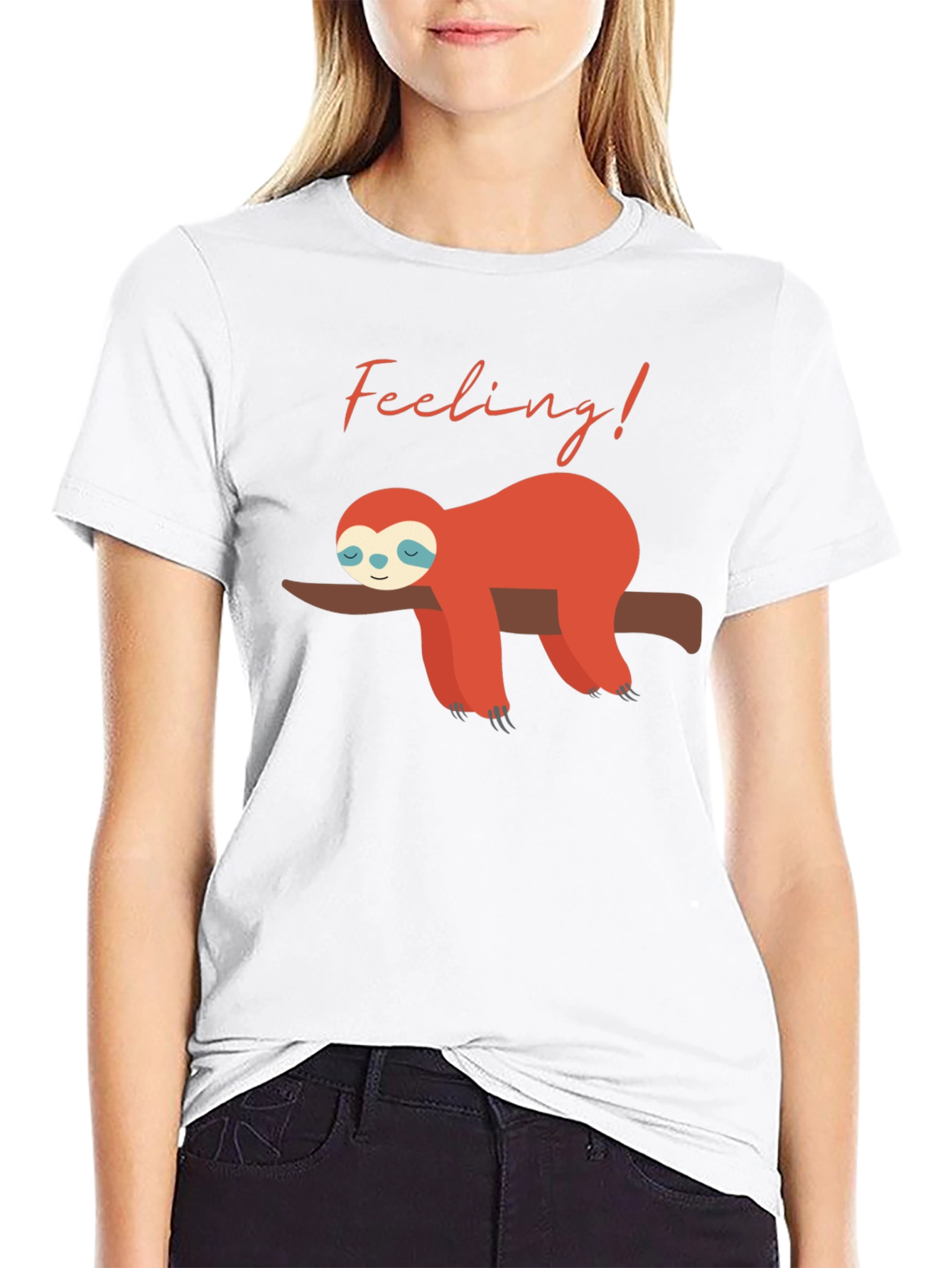 Feeling Lazy Sloth Graphic Tee