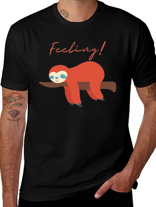 Feeling Lazy Sloth Graphic Tee