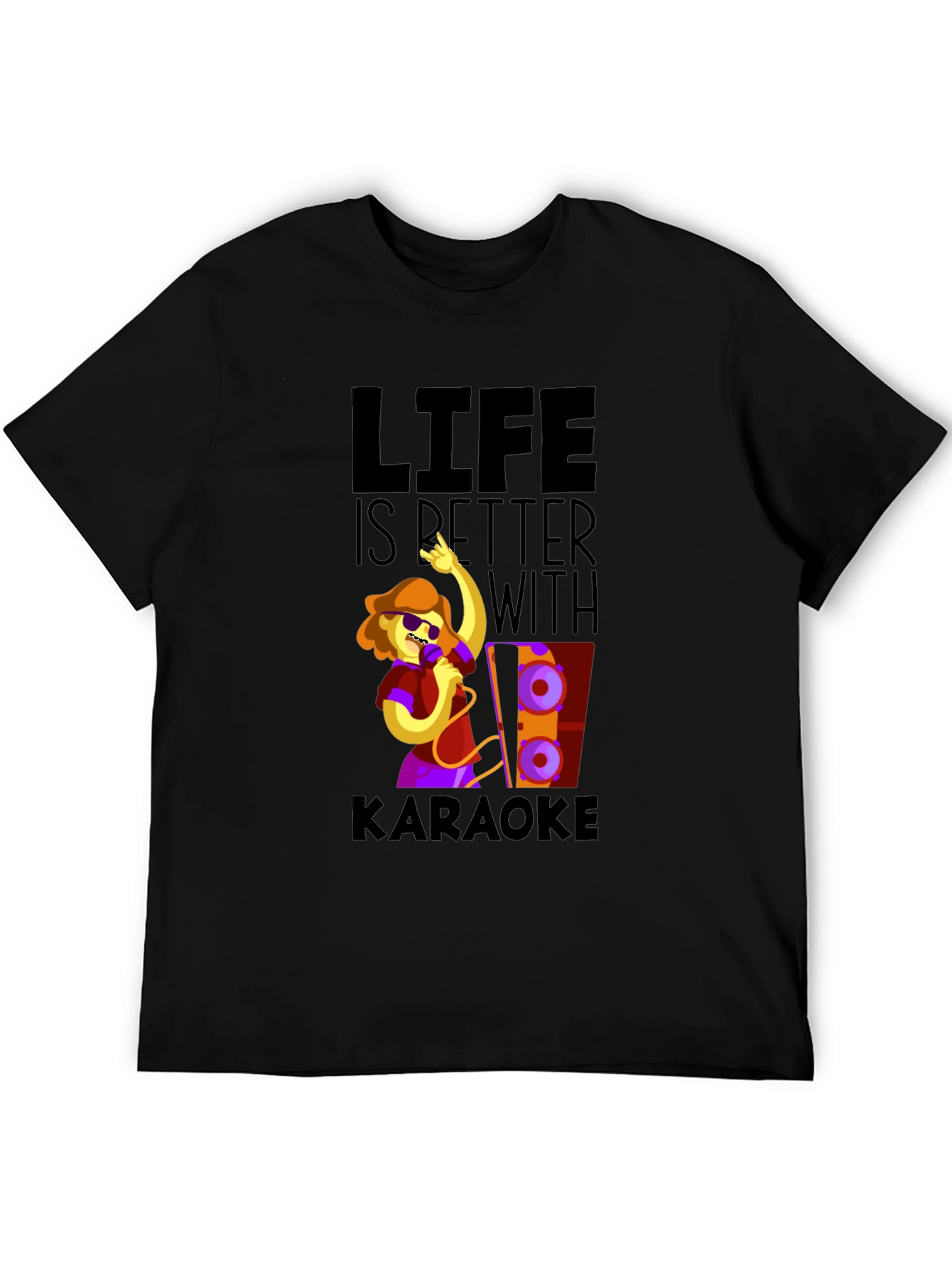 Karaoke Life Tee - Fun Music Lover Graphic T-Shirt