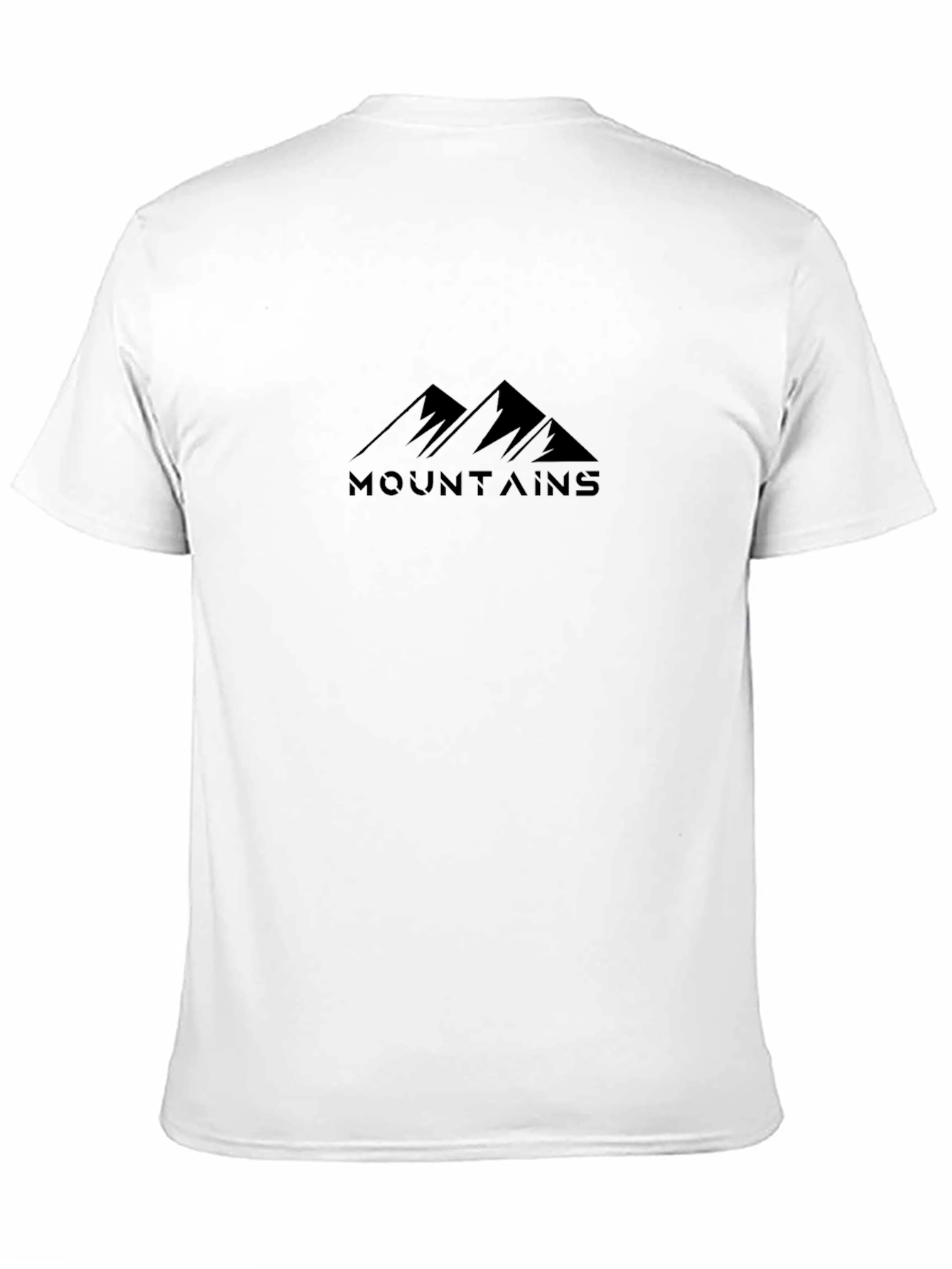 Mountains Graphic Print Tee - Stylish Black T-Shirt