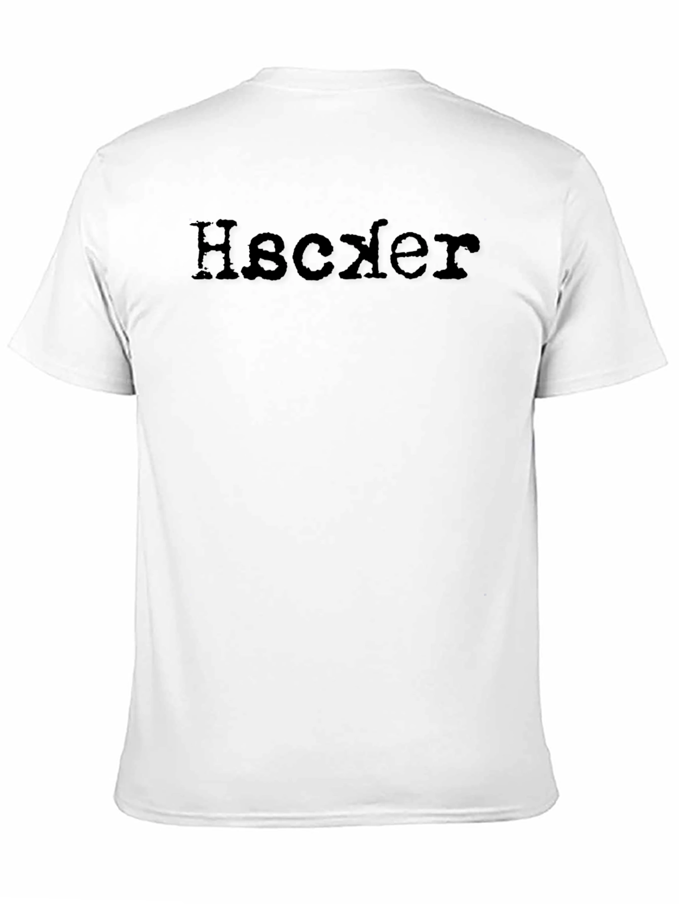 Hacker Style Black Cotton Tee