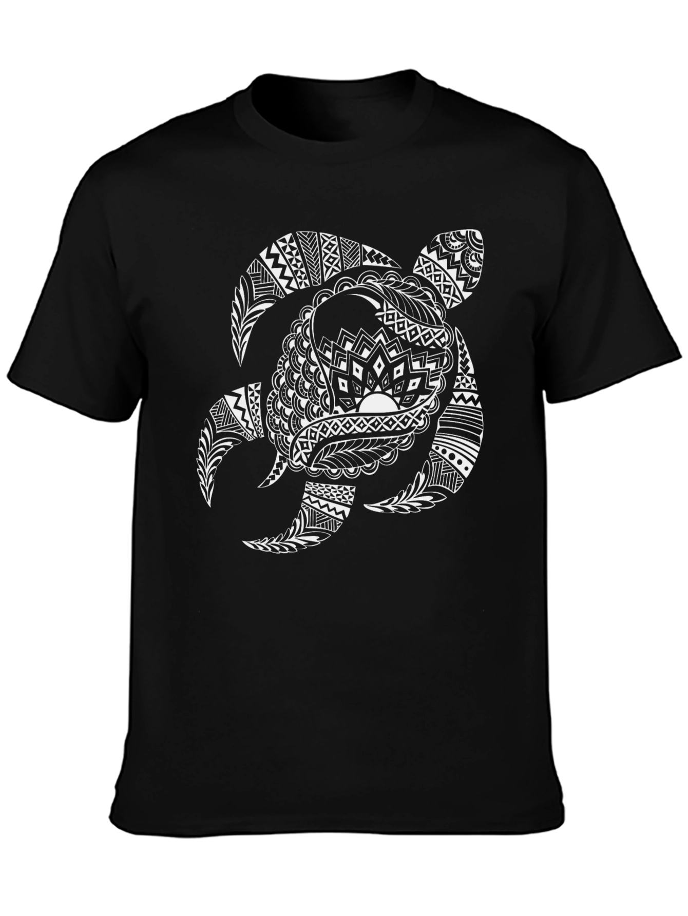 Tribal Turtle Graphic Print Tee