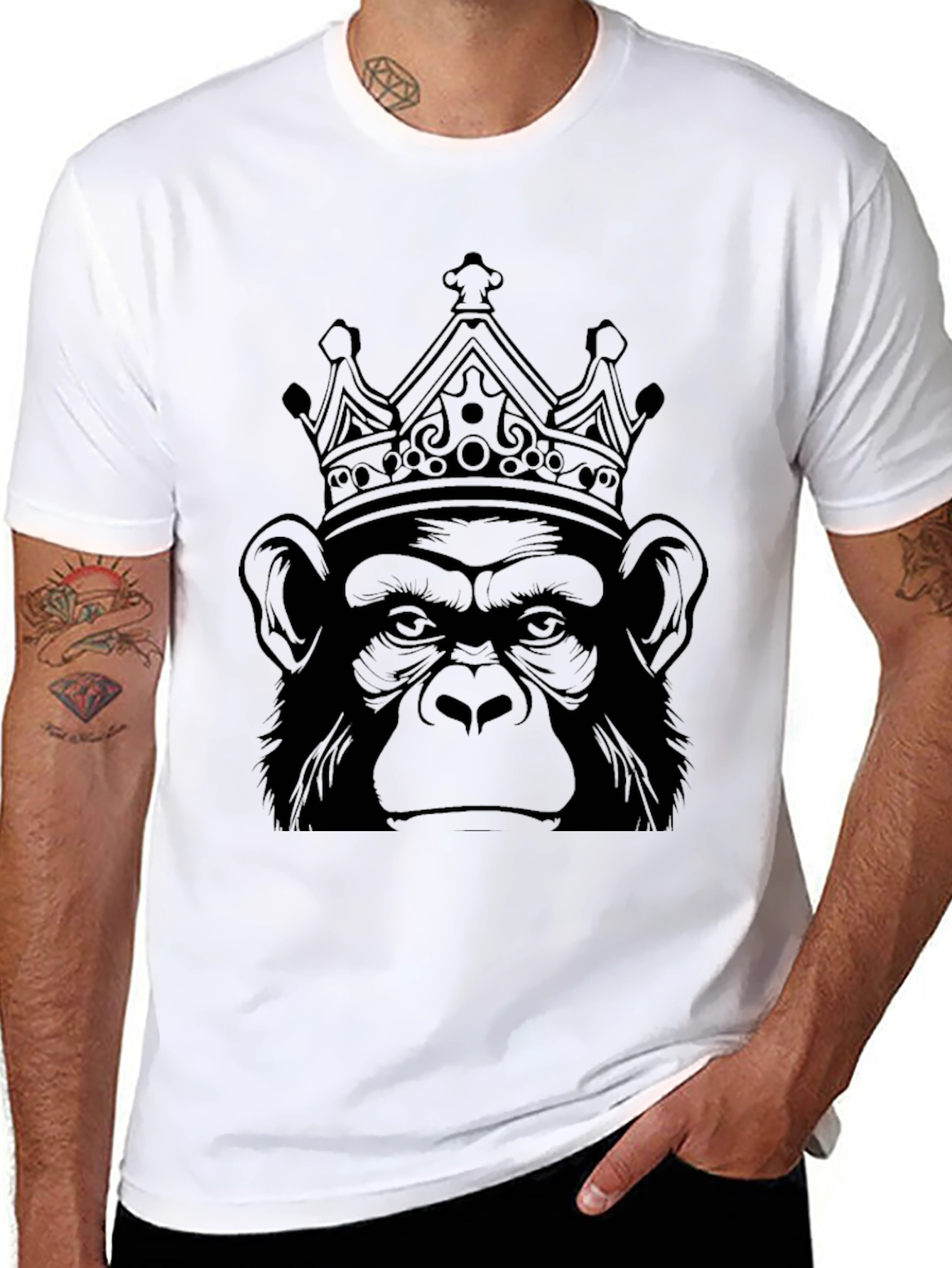 King Ape Graphic T-Shirt - Black