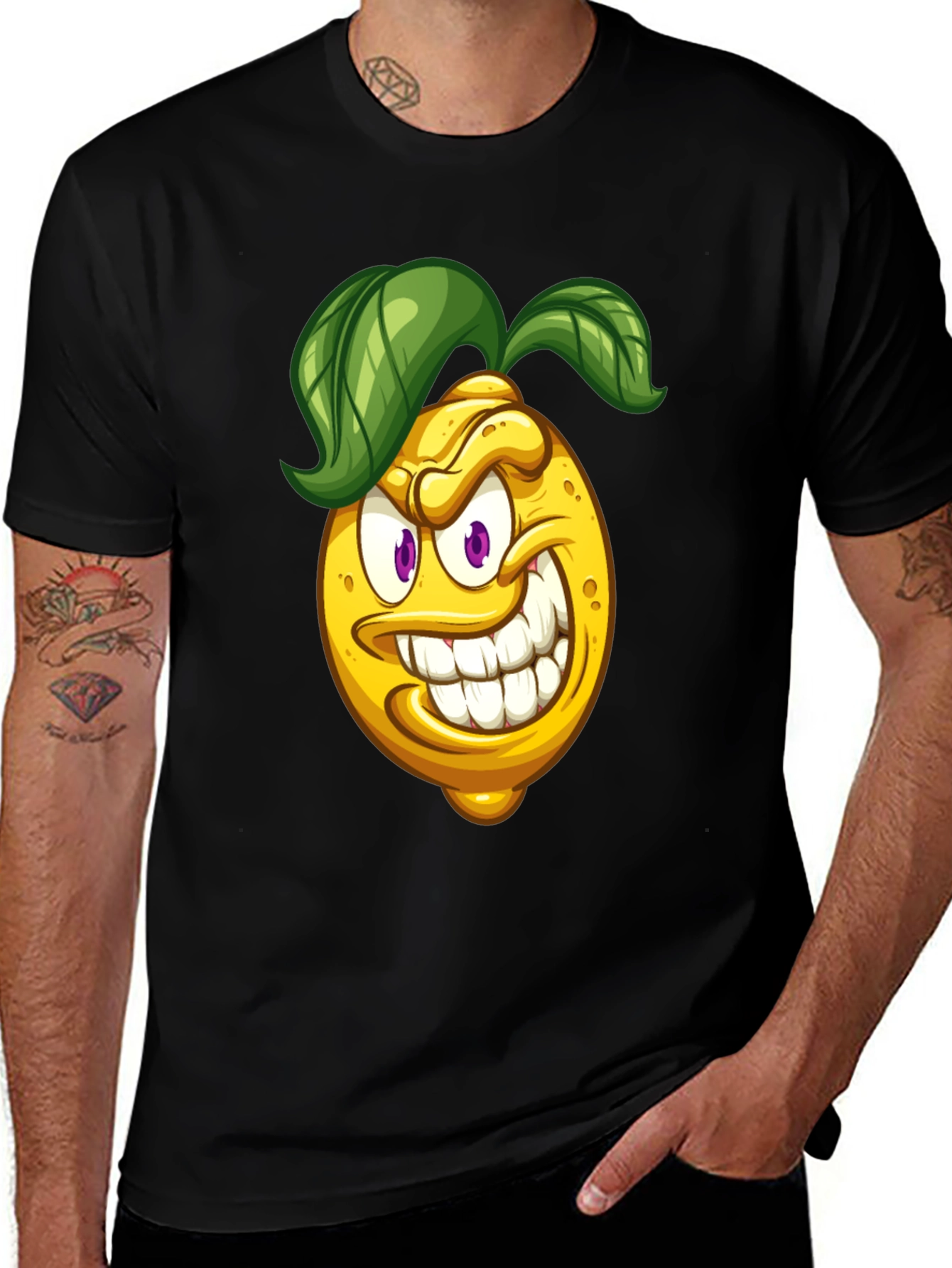 Cartoon Lemon Graphic Tee