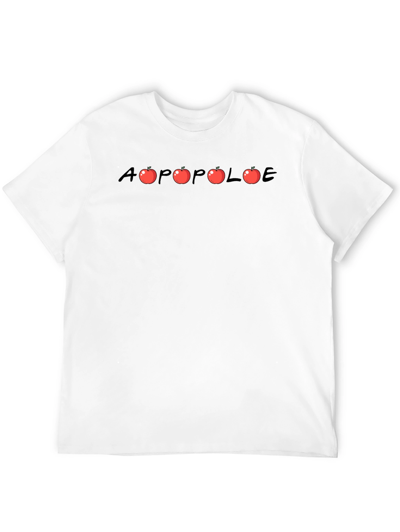 A Apple Pole - Graphic Black T-Shirt