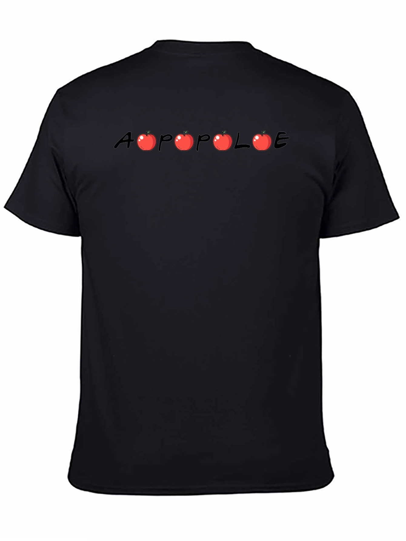A Apple Pole - Graphic Black T-Shirt