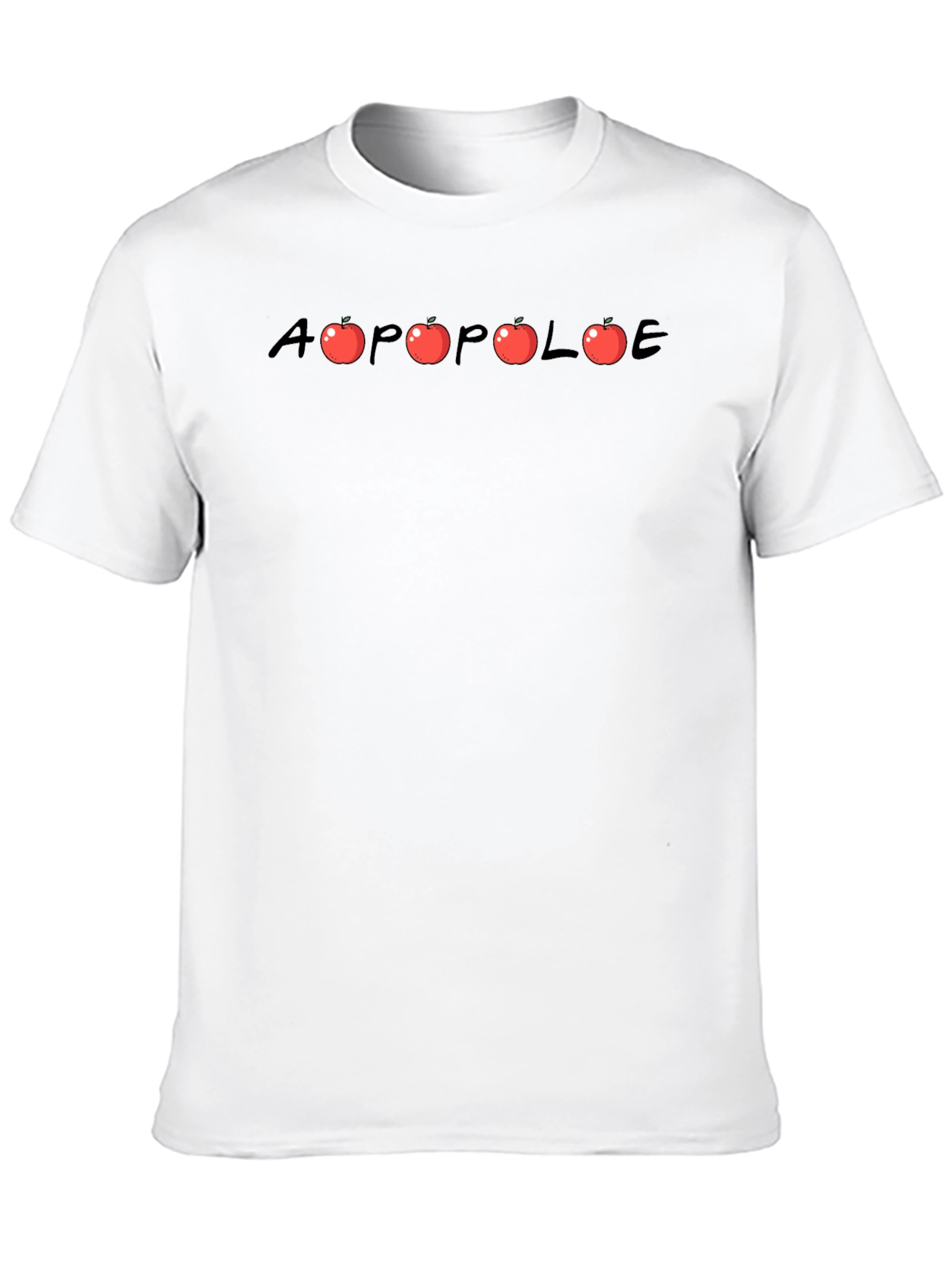 A Apple Pole - Graphic Black T-Shirt
