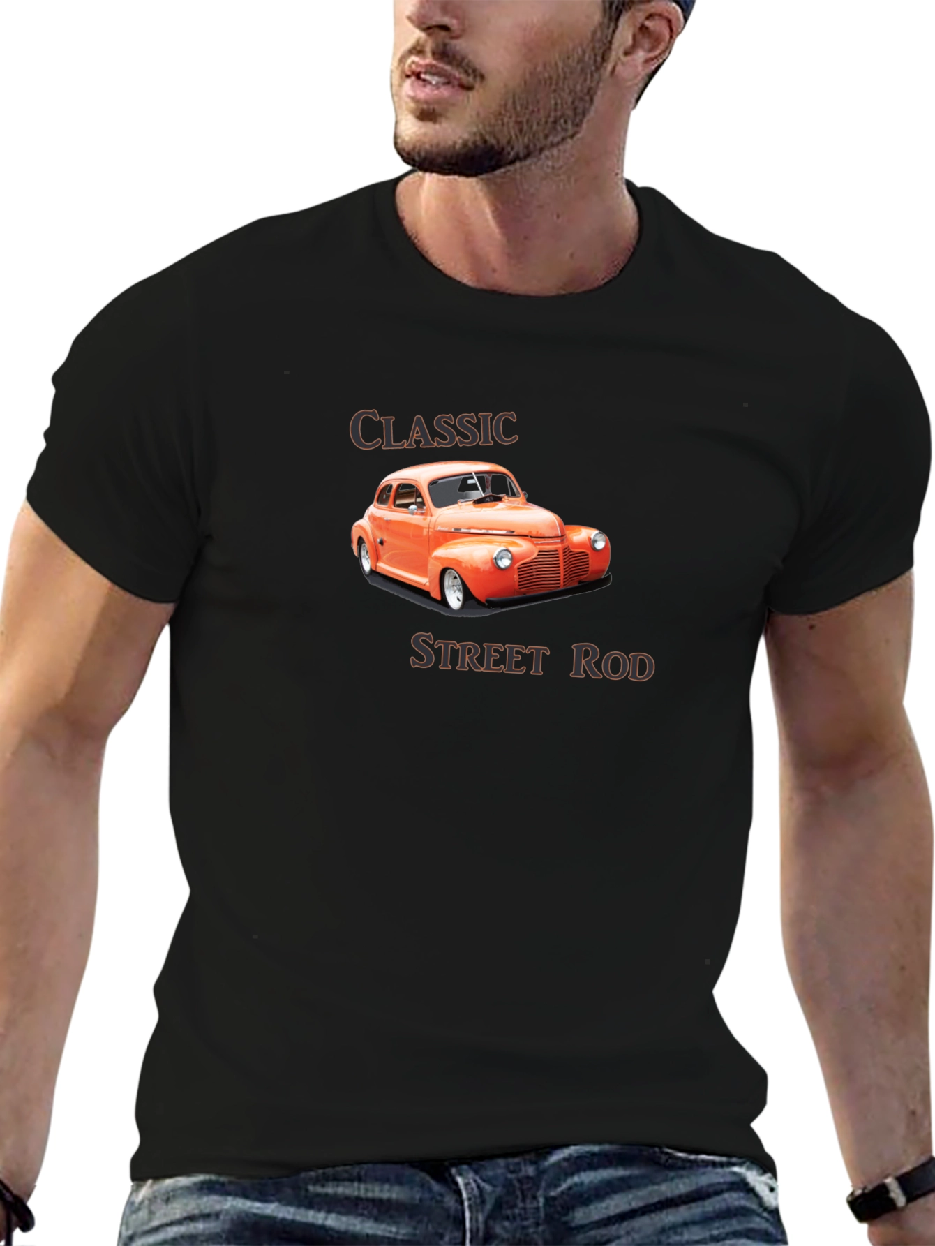 Classic Street Rod Graphic T-Shirt - Black