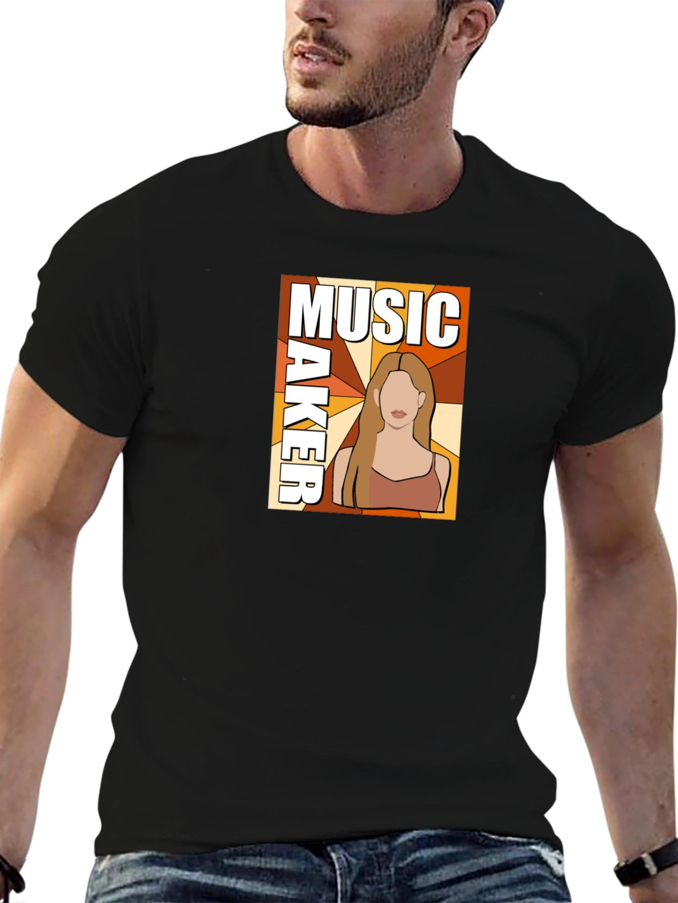 Music Maker T-Shirt - Retro Style Graphic Tee