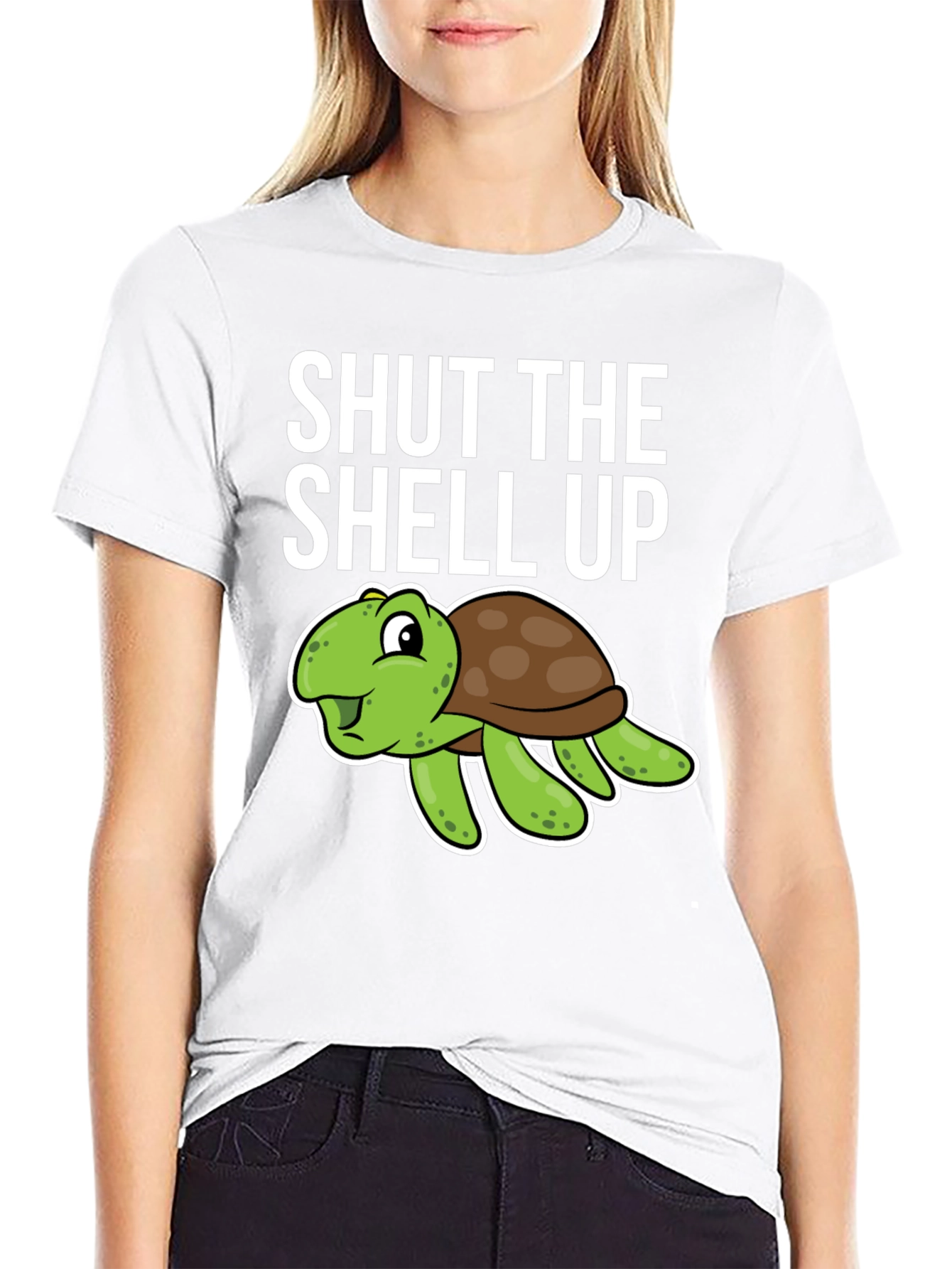Shut the Shell Up Turtle Humor T-Shirt