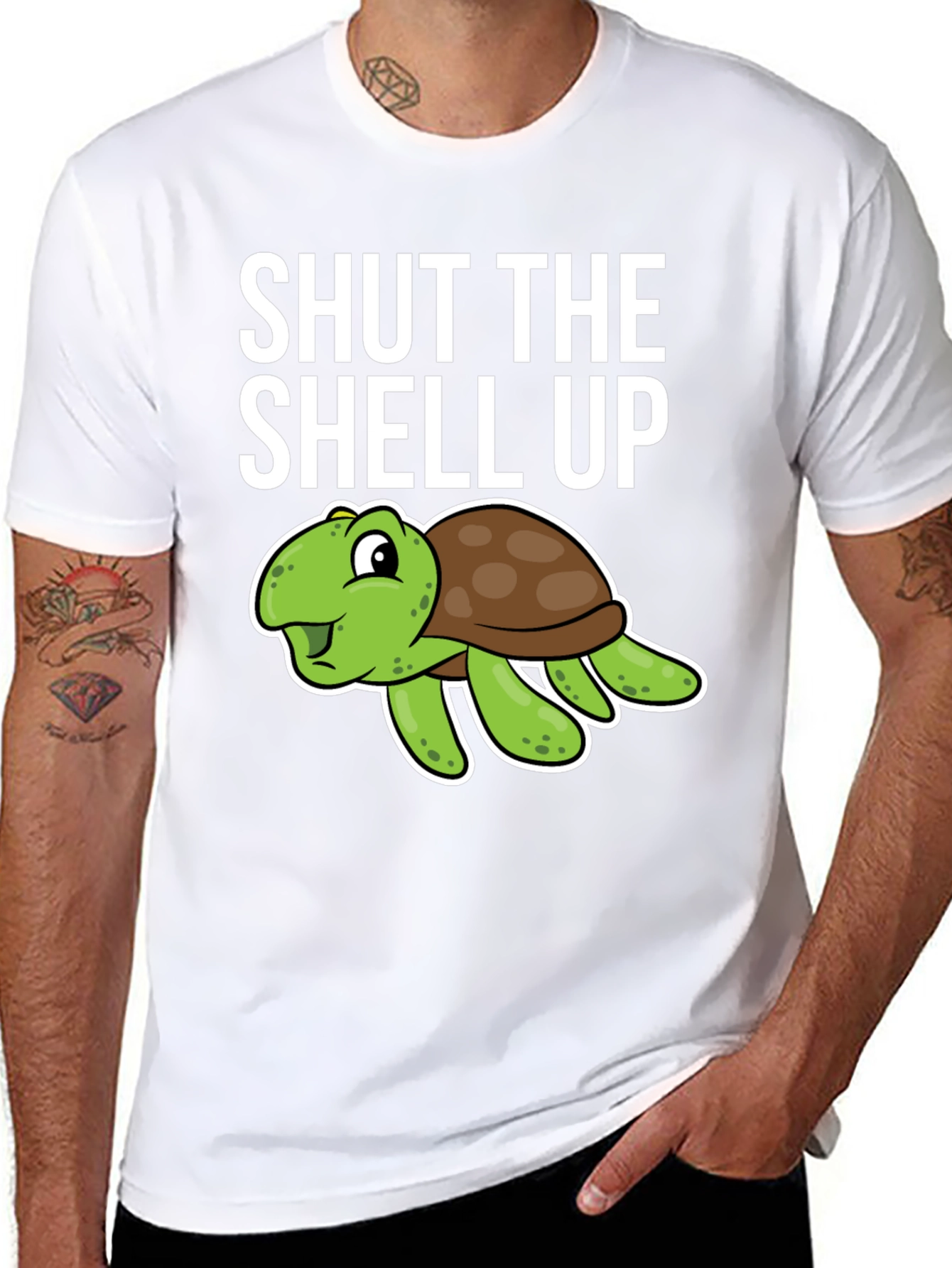 Shut the Shell Up Turtle Humor T-Shirt