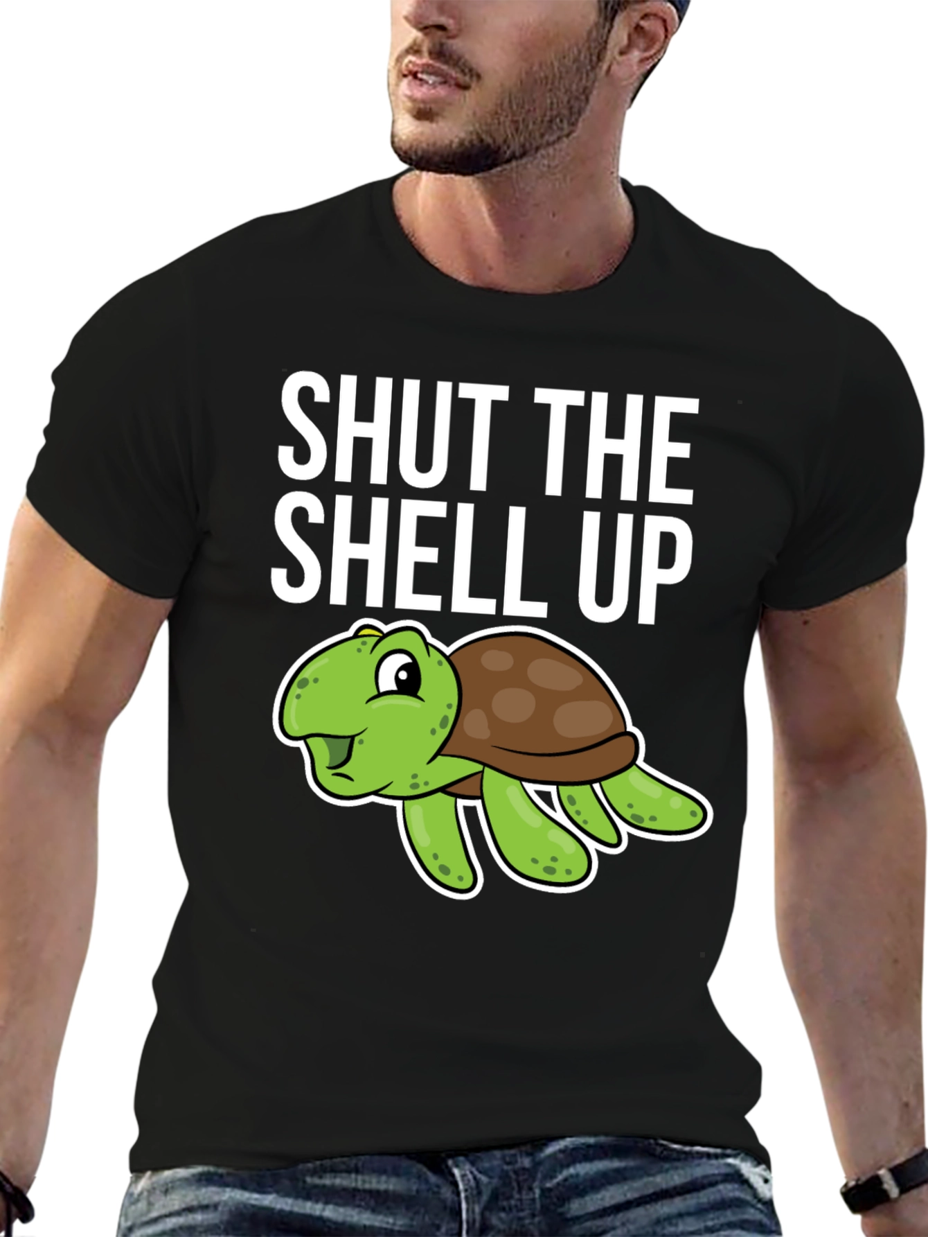 Shut the Shell Up Turtle Humor T-Shirt