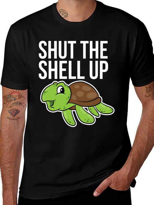 Shut the Shell Up Turtle Humor T-Shirt