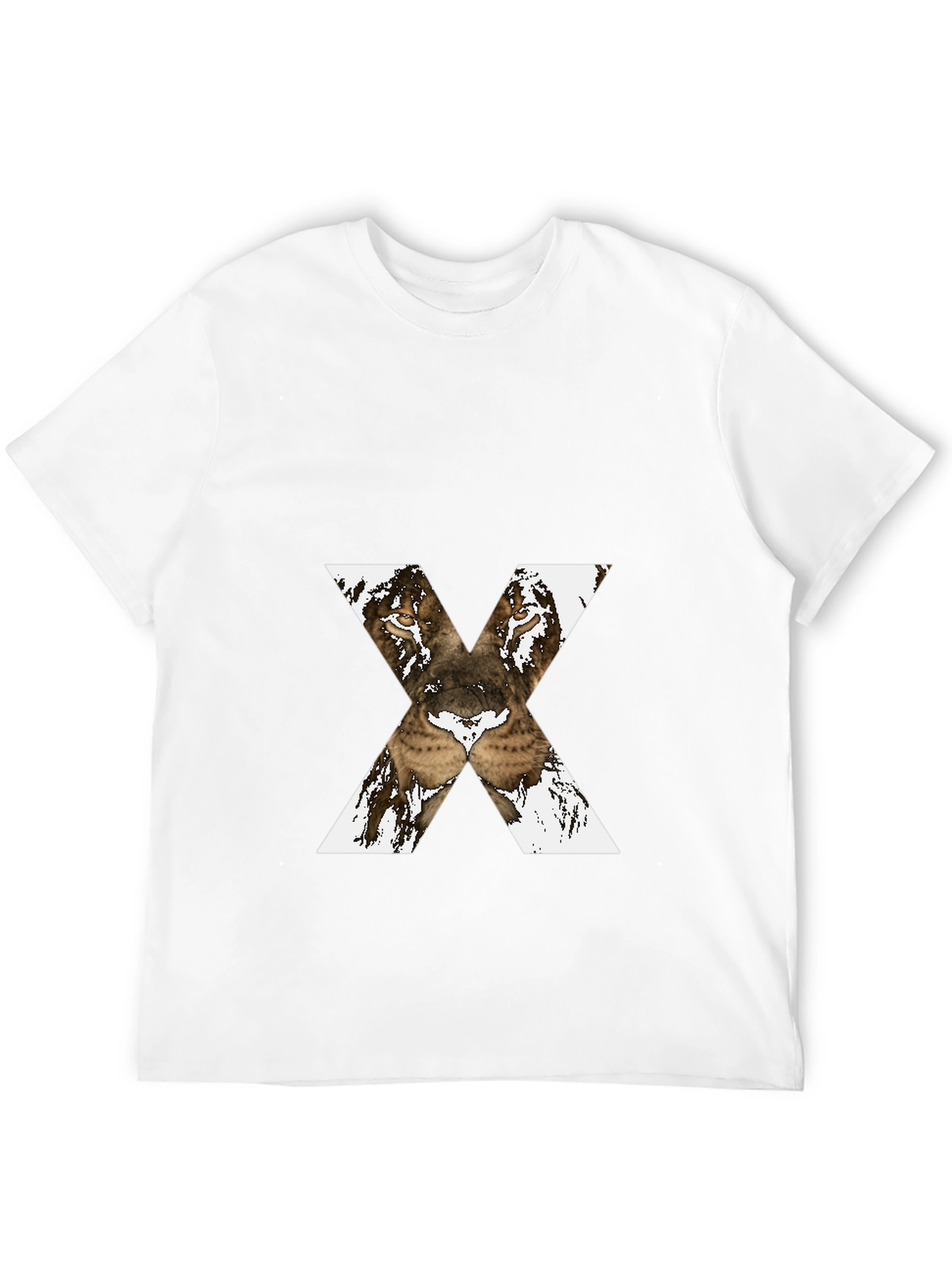 Lion X Graphic Tee - Bold Black T-Shirt