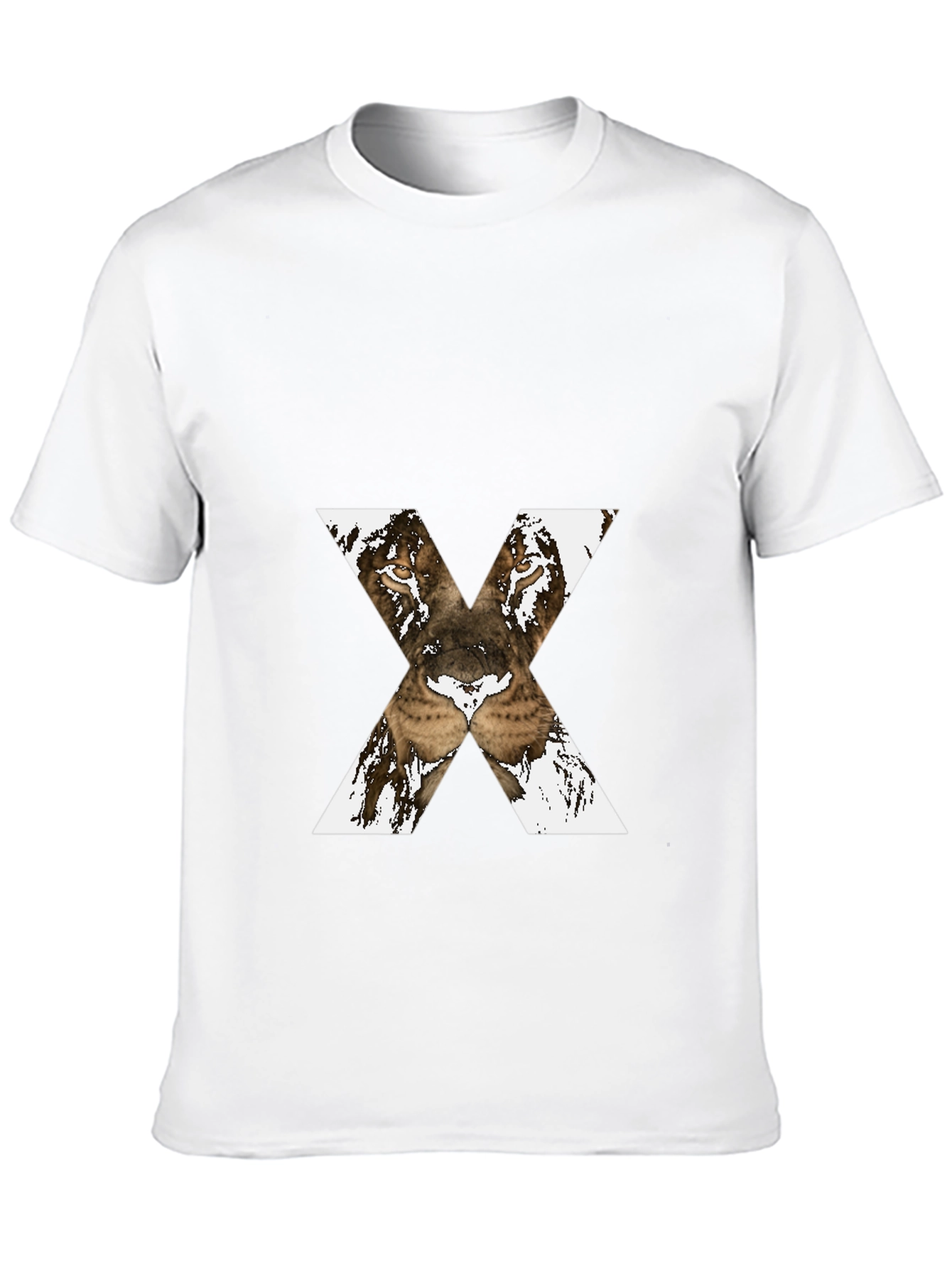 Lion X Graphic Tee - Bold Black T-Shirt