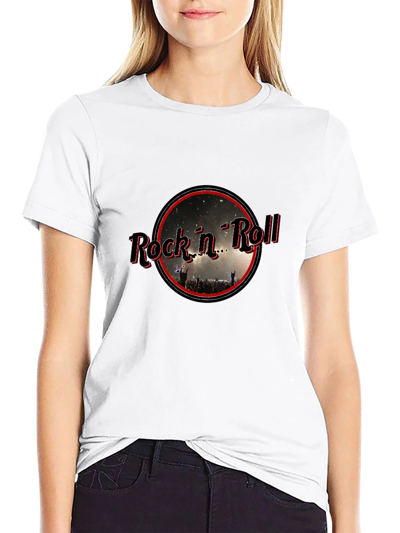 Rock n Roll Graphic Tee - Black