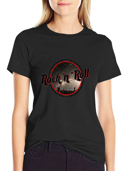 Rock n Roll Graphic Tee - Black