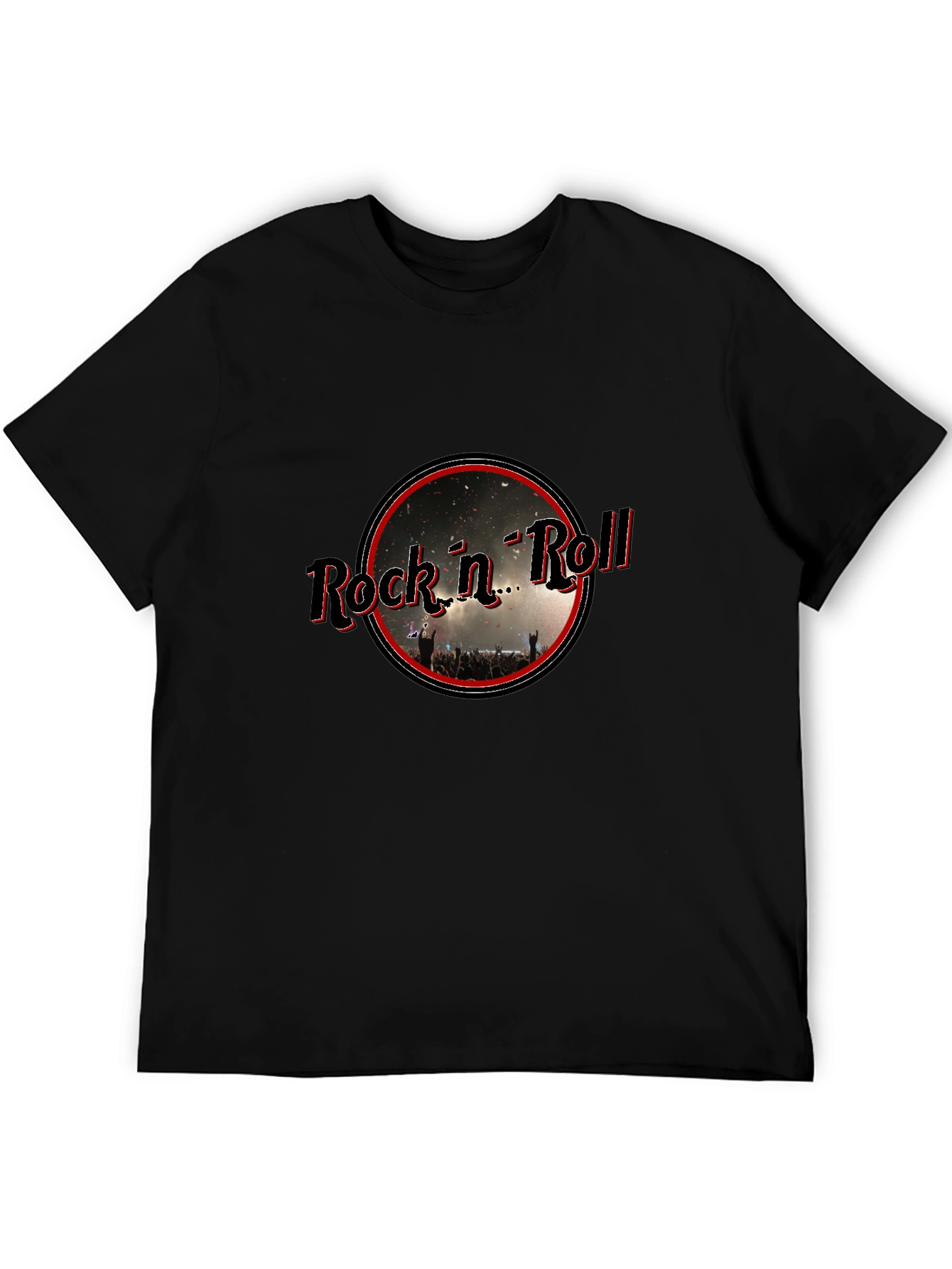 Rock n Roll Graphic Tee - Black