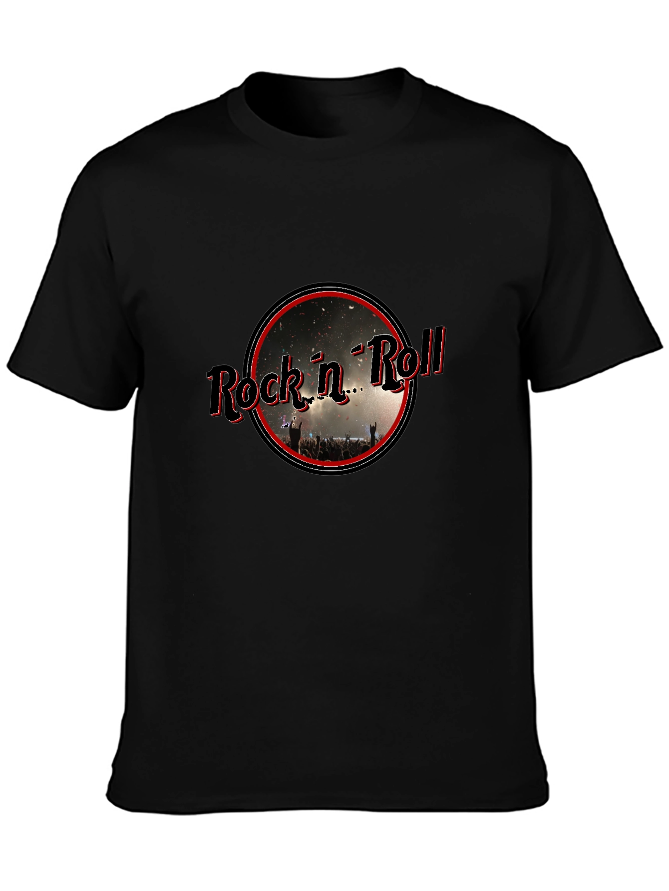 Rock n Roll Graphic Tee - Black