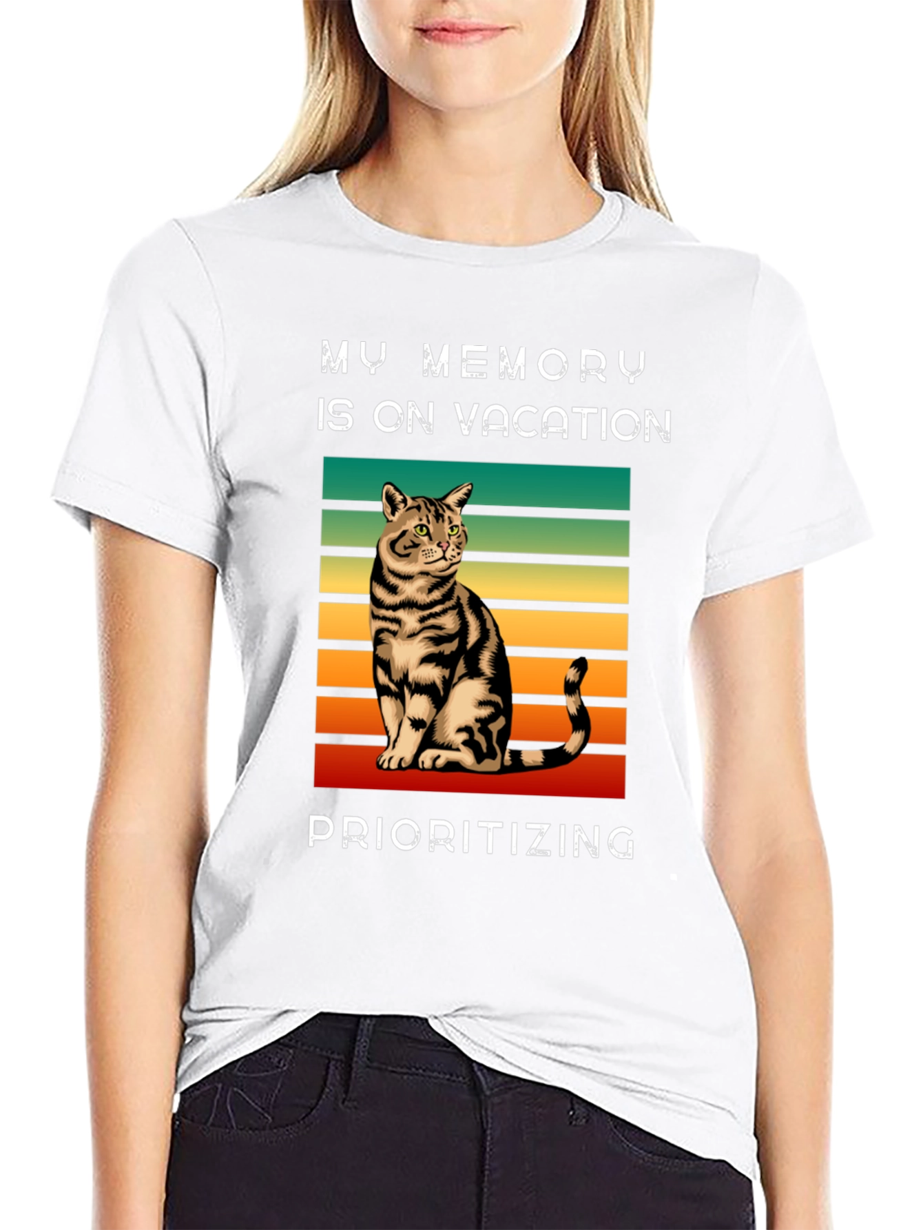 My Memory is on Vacation Cat T-Shirt