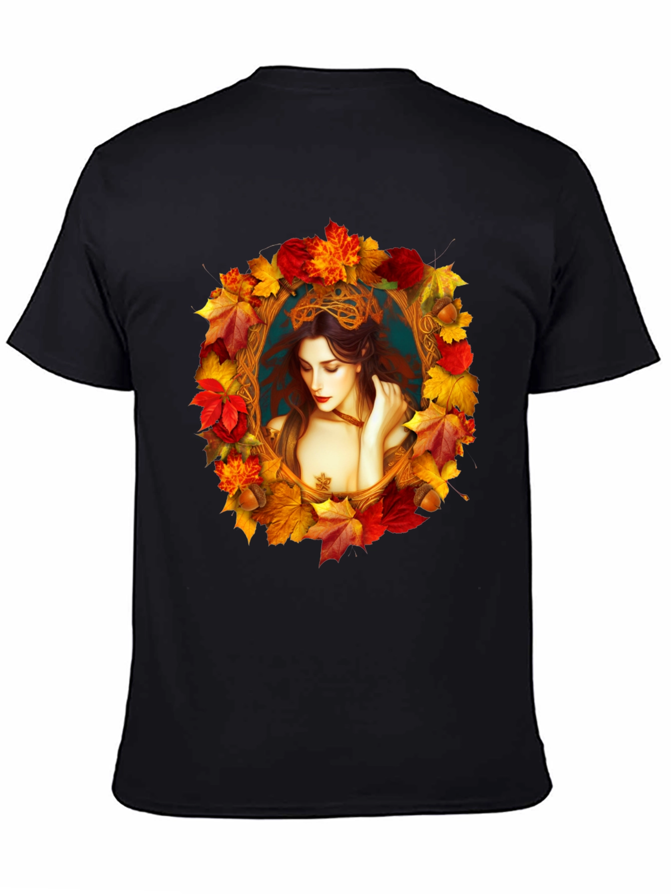 Autumn Goddess Graphic Tee - Unique Fall Fashion