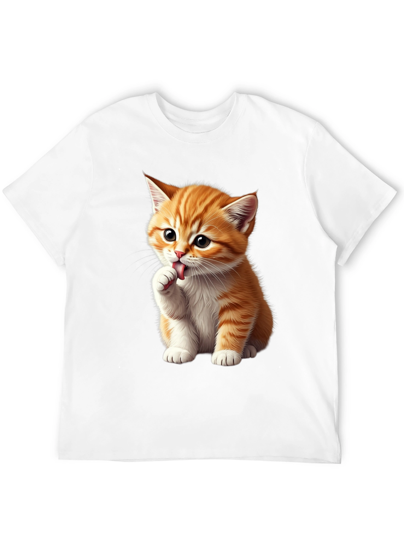 Cute Kitten Graphic Tee - Black Softstyle Shirt